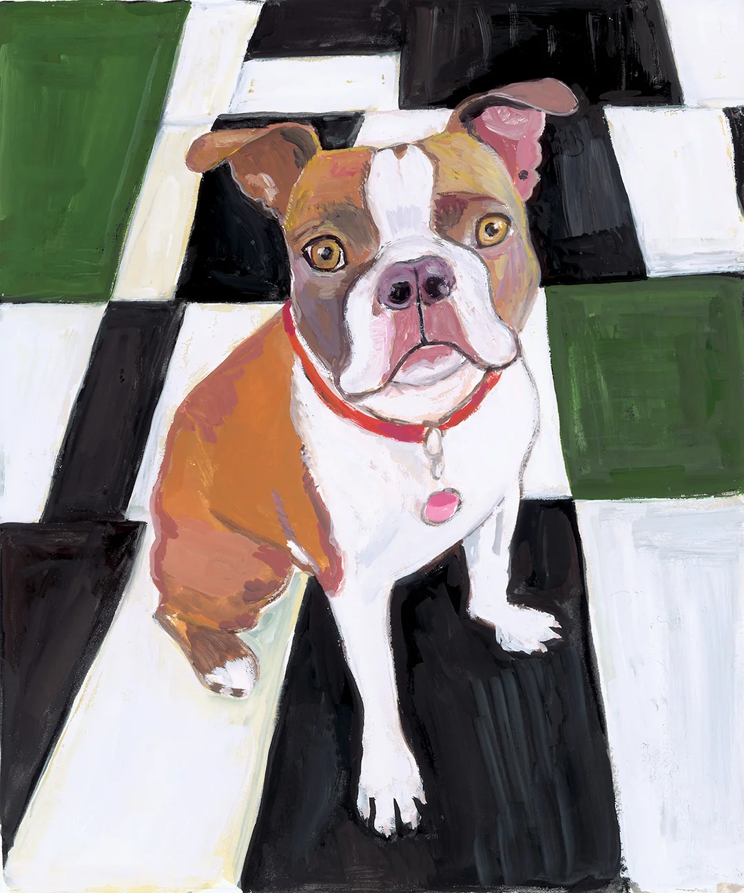 Loyalest Friend from “Beloved Dog” , 2015 gouache on paper 10 1/2 x 8 1/4 inches $6000