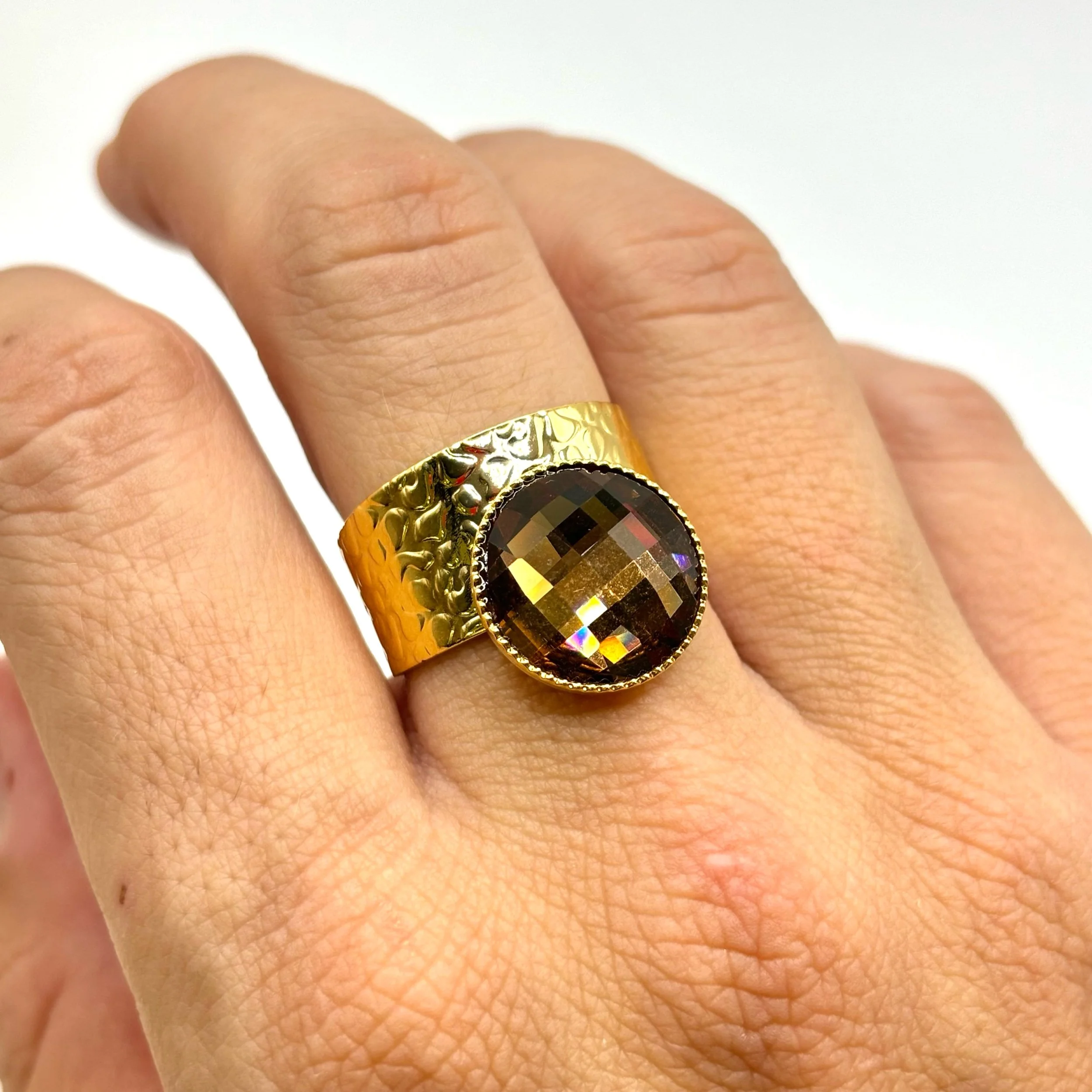 Bague érotique Bronze Et Turquoise - Femmes Nues - Taille Européenne 53 - N°127 DC - Occasion