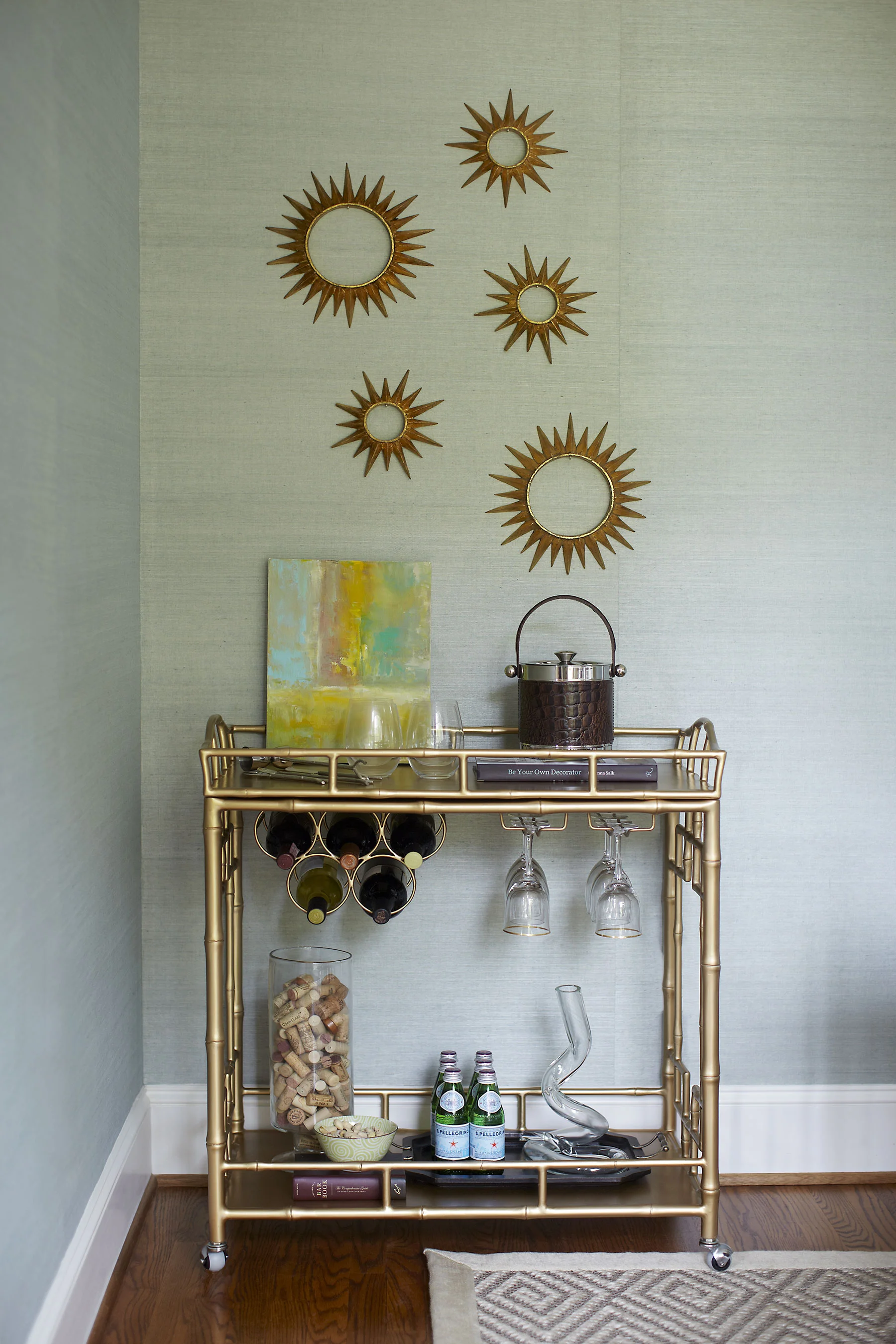 Kara Cox Pinecroft Project Dining Room Bar Cart
