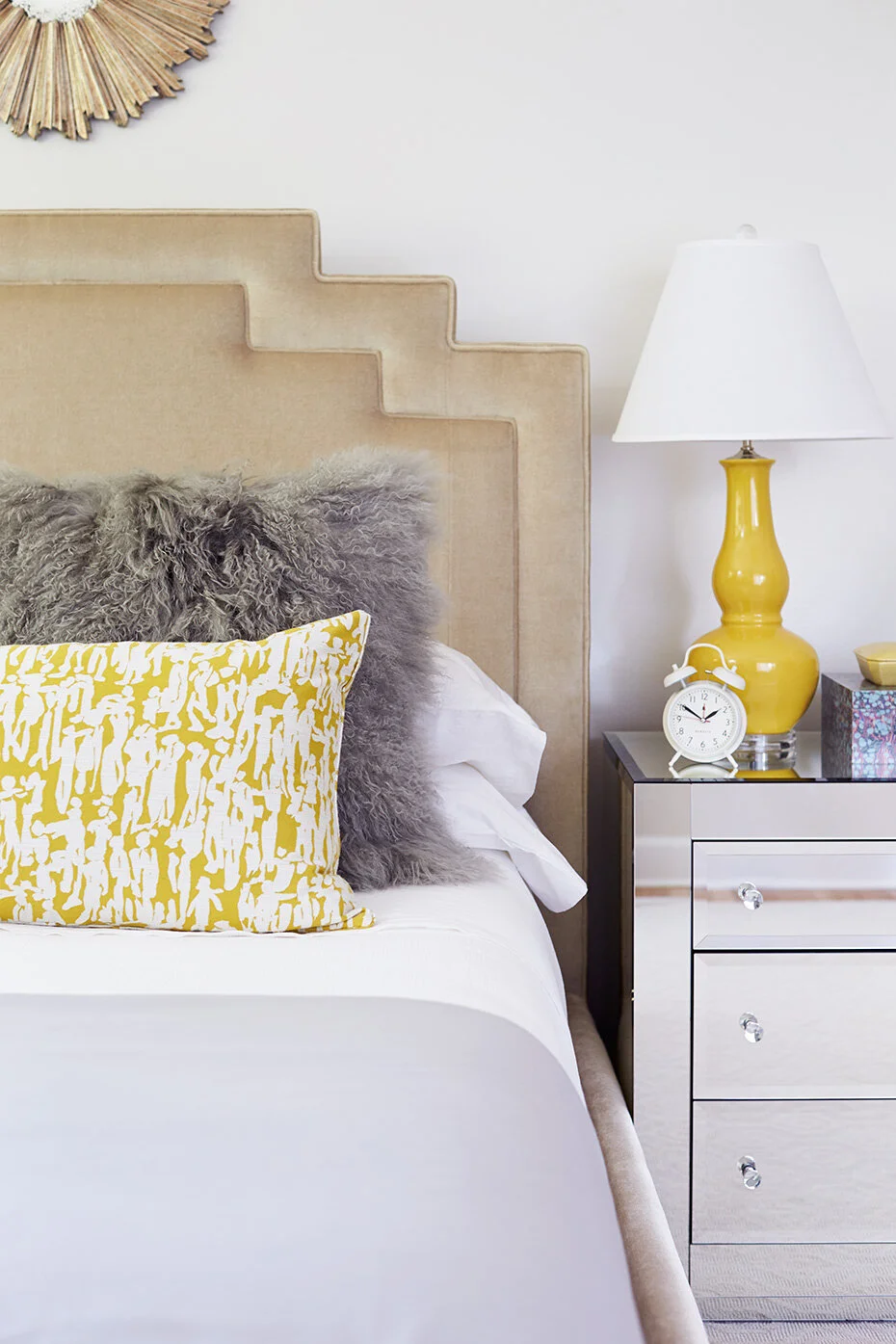 Primary bedroom design by Kara Cox Interiors