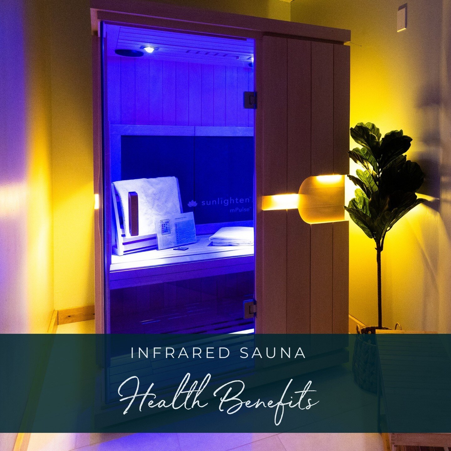 🔥Warm up while you relax and recover with us in our private Infrared Sauna! 🔥

Our full spectrum infrared sauna blends the 3 optimal wavelengths to achieve specific results.

✅ Immunity Boost
✅ Natural Detox
✅ Reduces Stress Levels
✅ Burns Calories