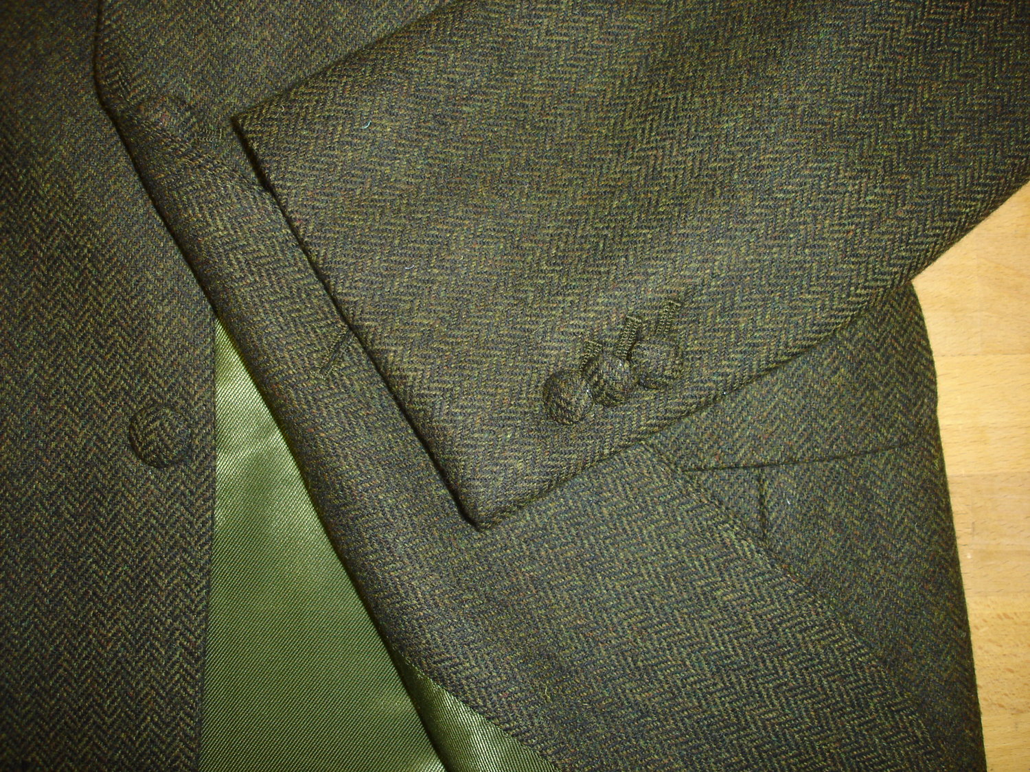 3 Piece Vintage Style Suit in Green Herringbone Lambswool Tweed — TWEED ...