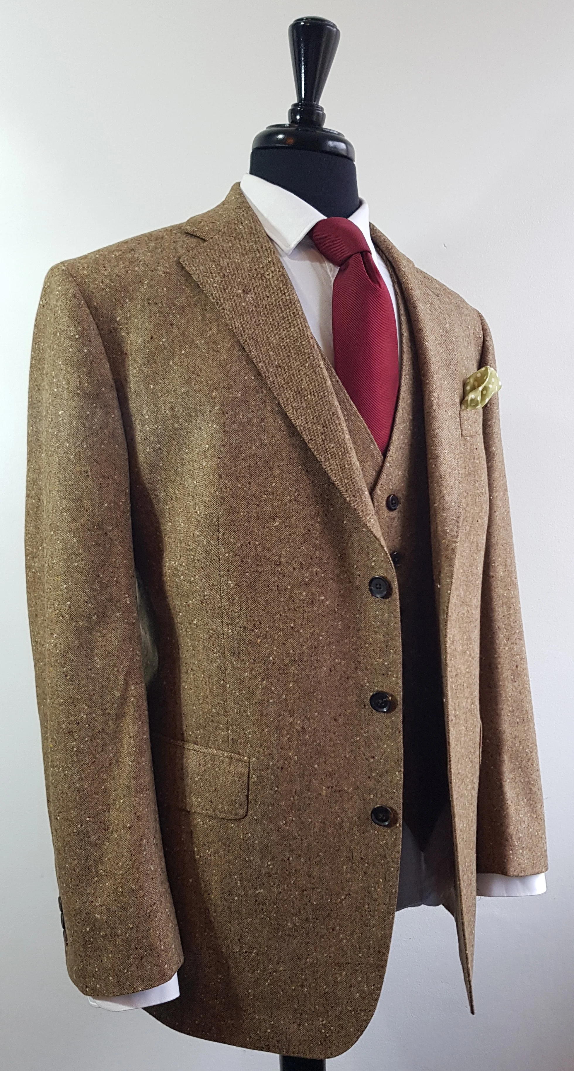 Three Piece Suit in Holland & Sherry Donegal Tweed — TWEED ADDICT