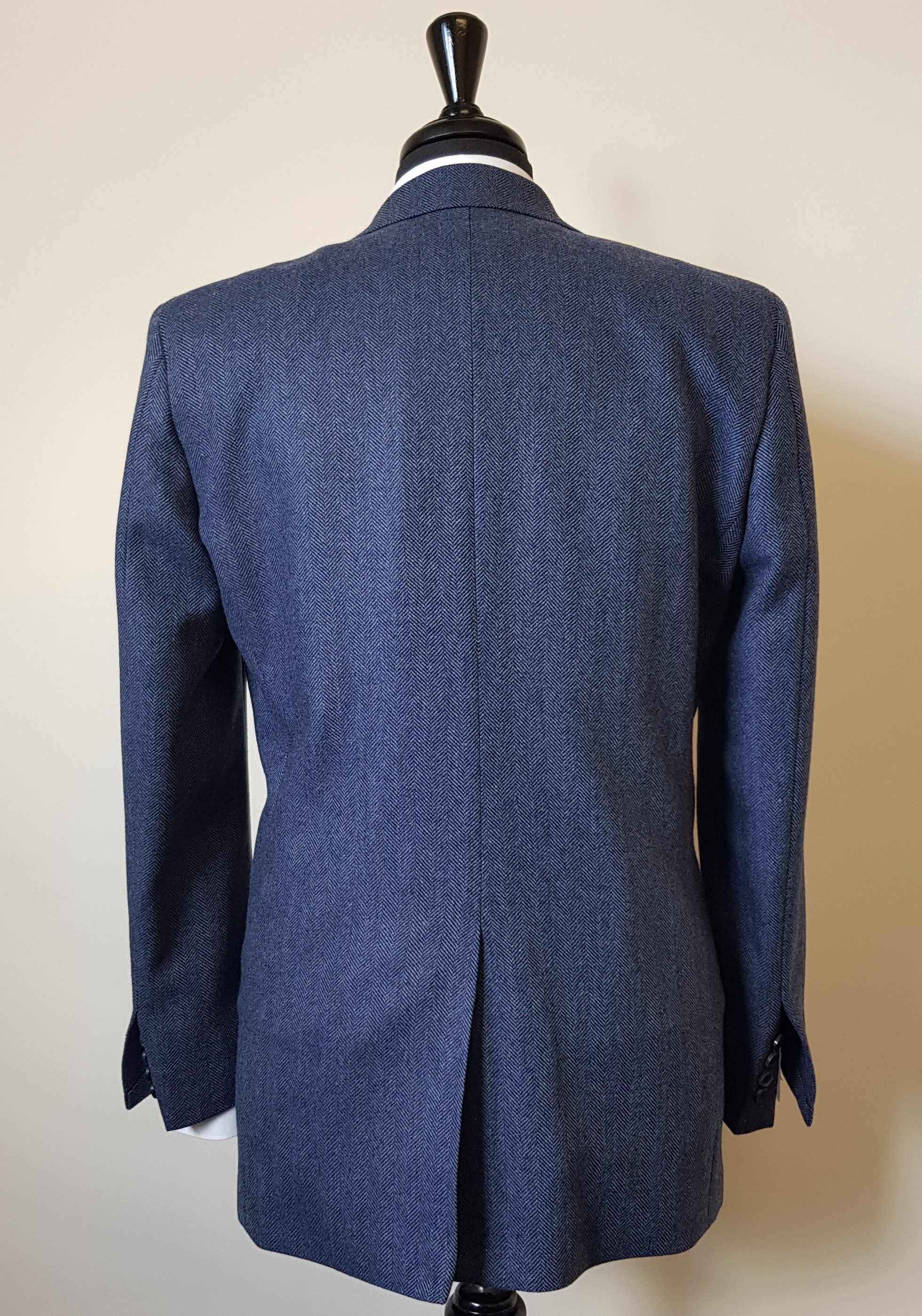 3 Piece Blue Herringbone Tweed Wedding Suit in Glenroyal — TWEED ADDICT