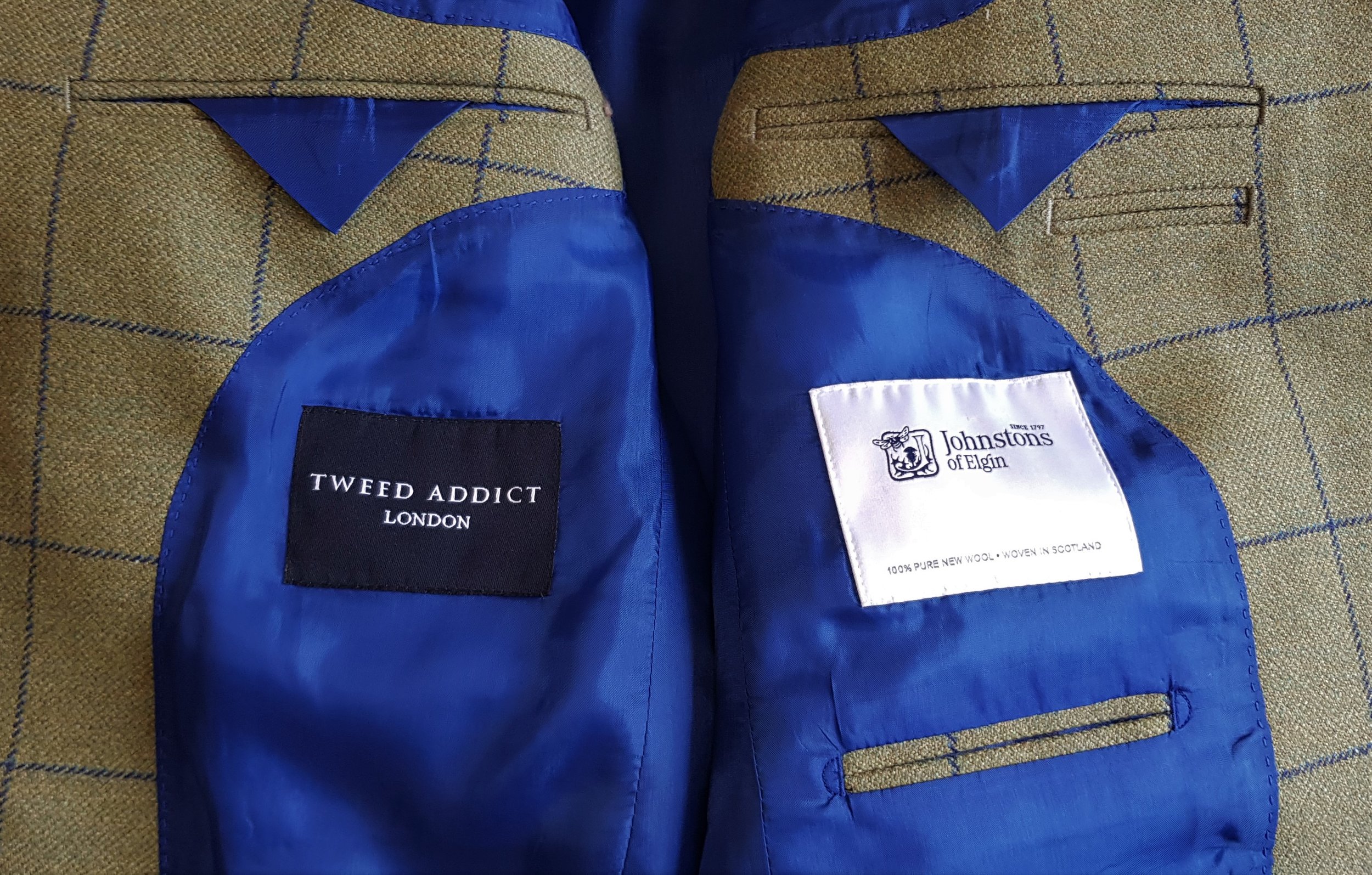 3 Piece Green and Blue Check Suit in Johnstons of Elgin Tweed — TWEED ...