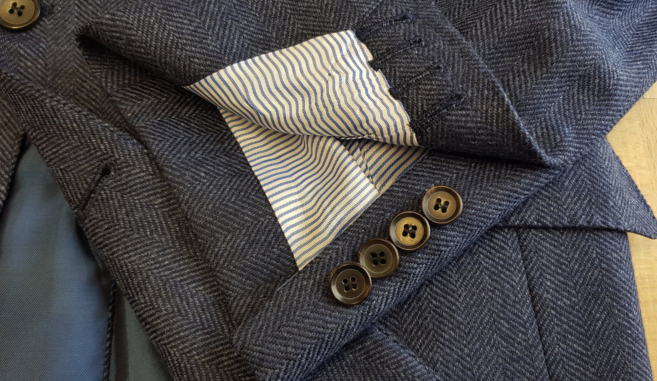 3 piece tweed suit in blue herringbone extra fine merino (12).jpg