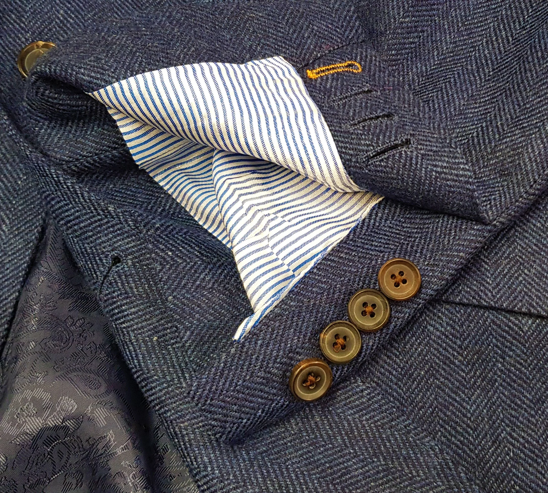Blue Merino Herringbone 3 Piece Tweed Suit (15).jpg