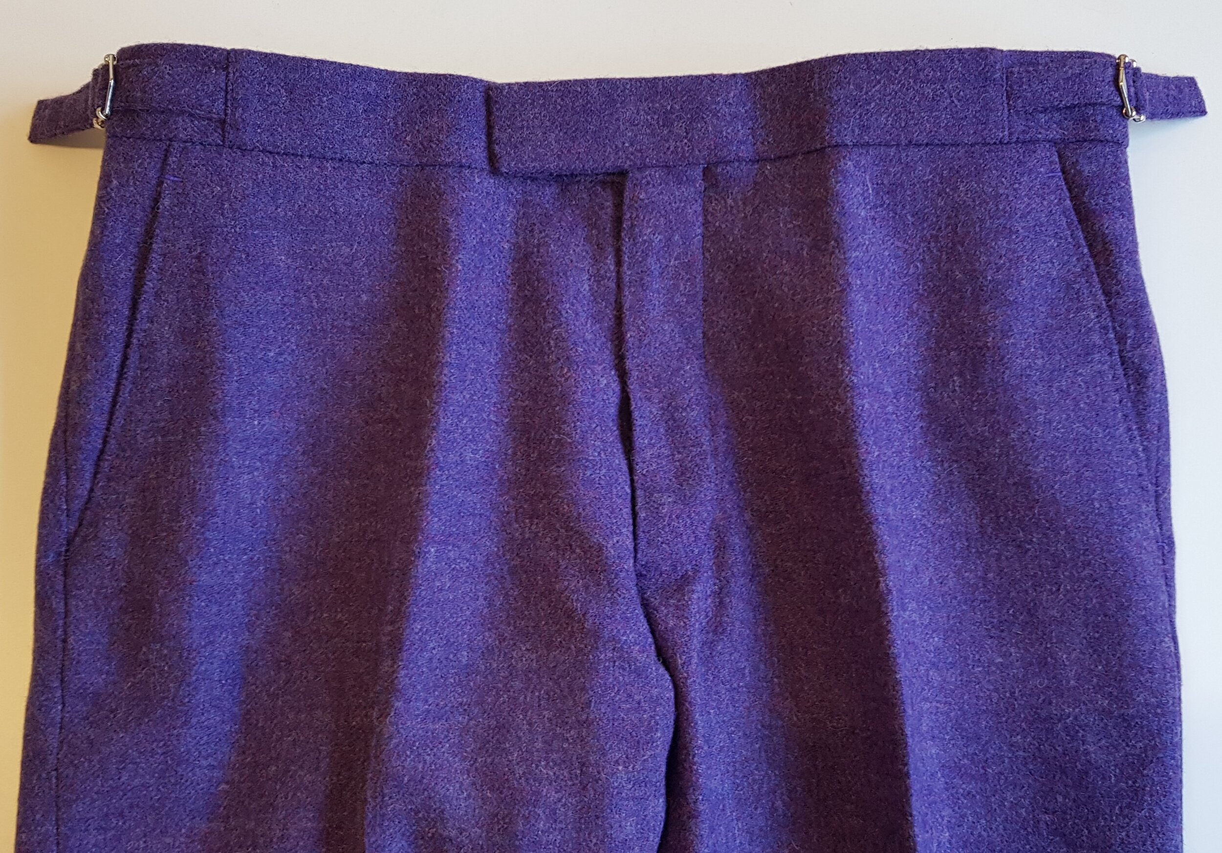 Purple herringbone 3 piece tweed suit — TWEED ADDICT