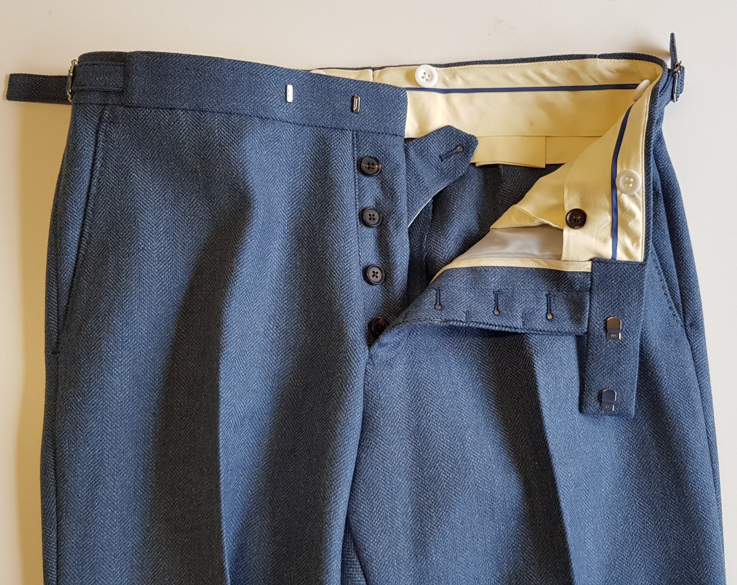 3 Piece Light Blue Tweed Suit in Porter & Harding Glenroyal — TWEED ADDICT