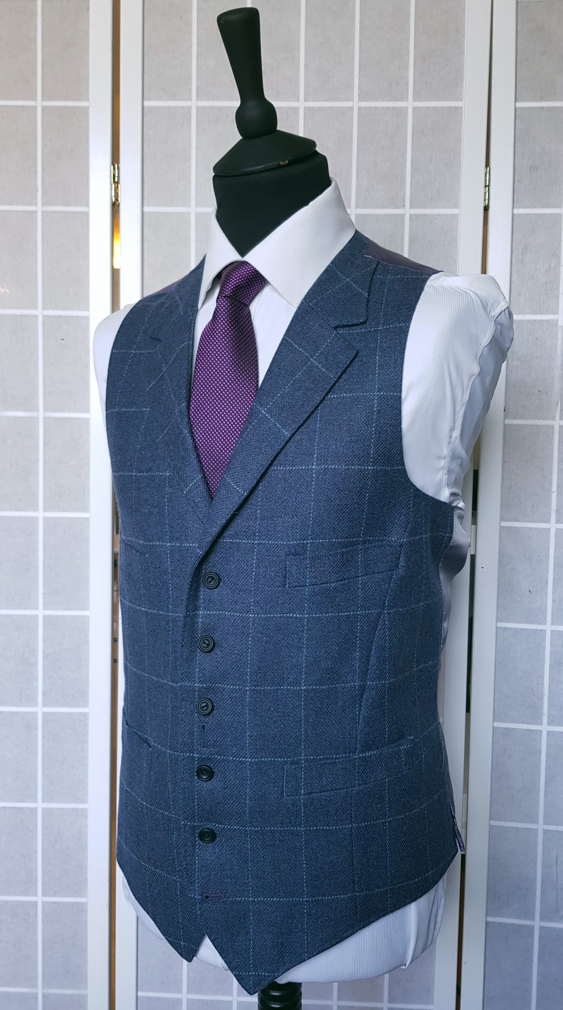 3 Piece suit in Blue Check Tweed (4).jpg