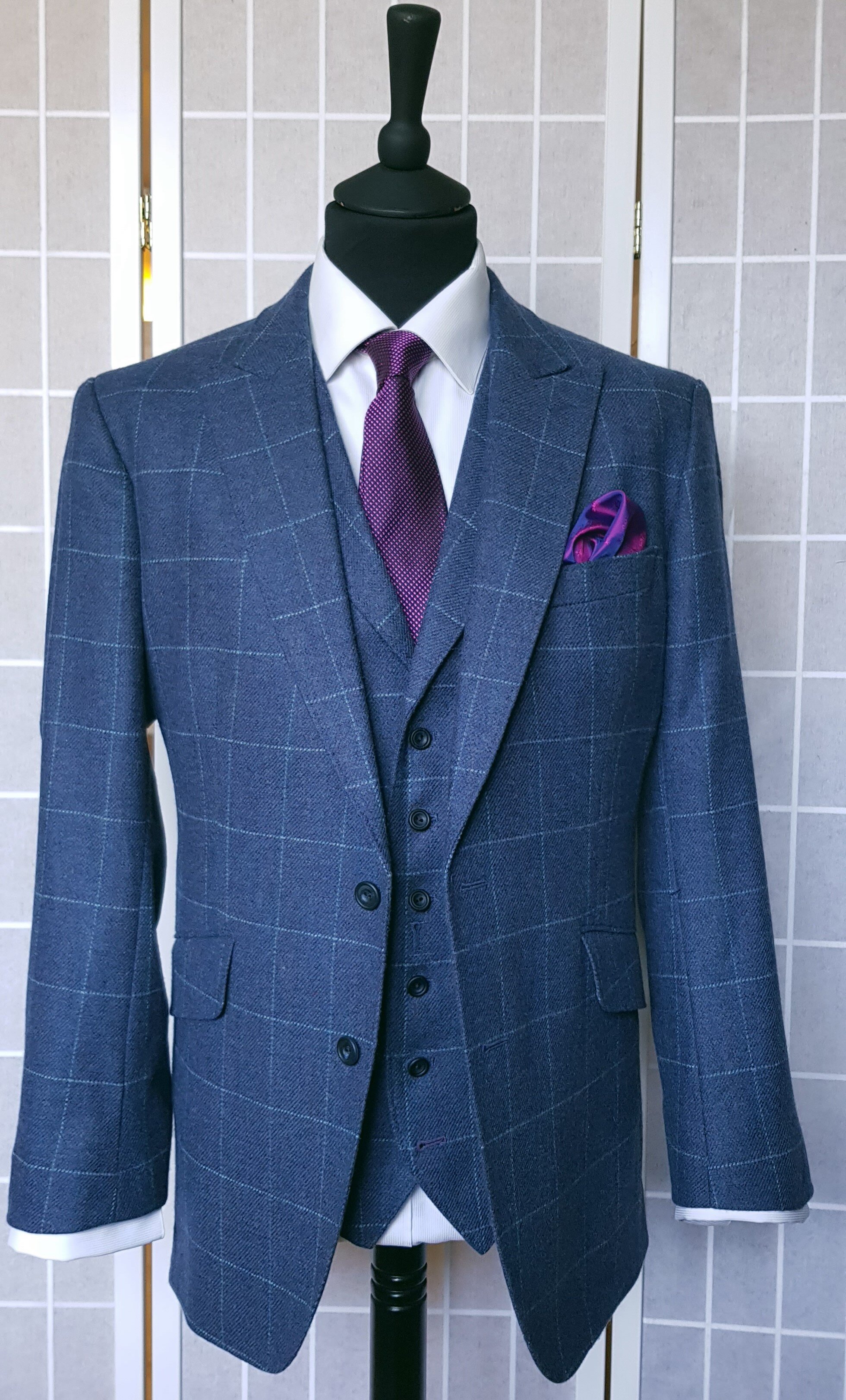 3 Piece suit in Blue Check Tweed (6).jpg