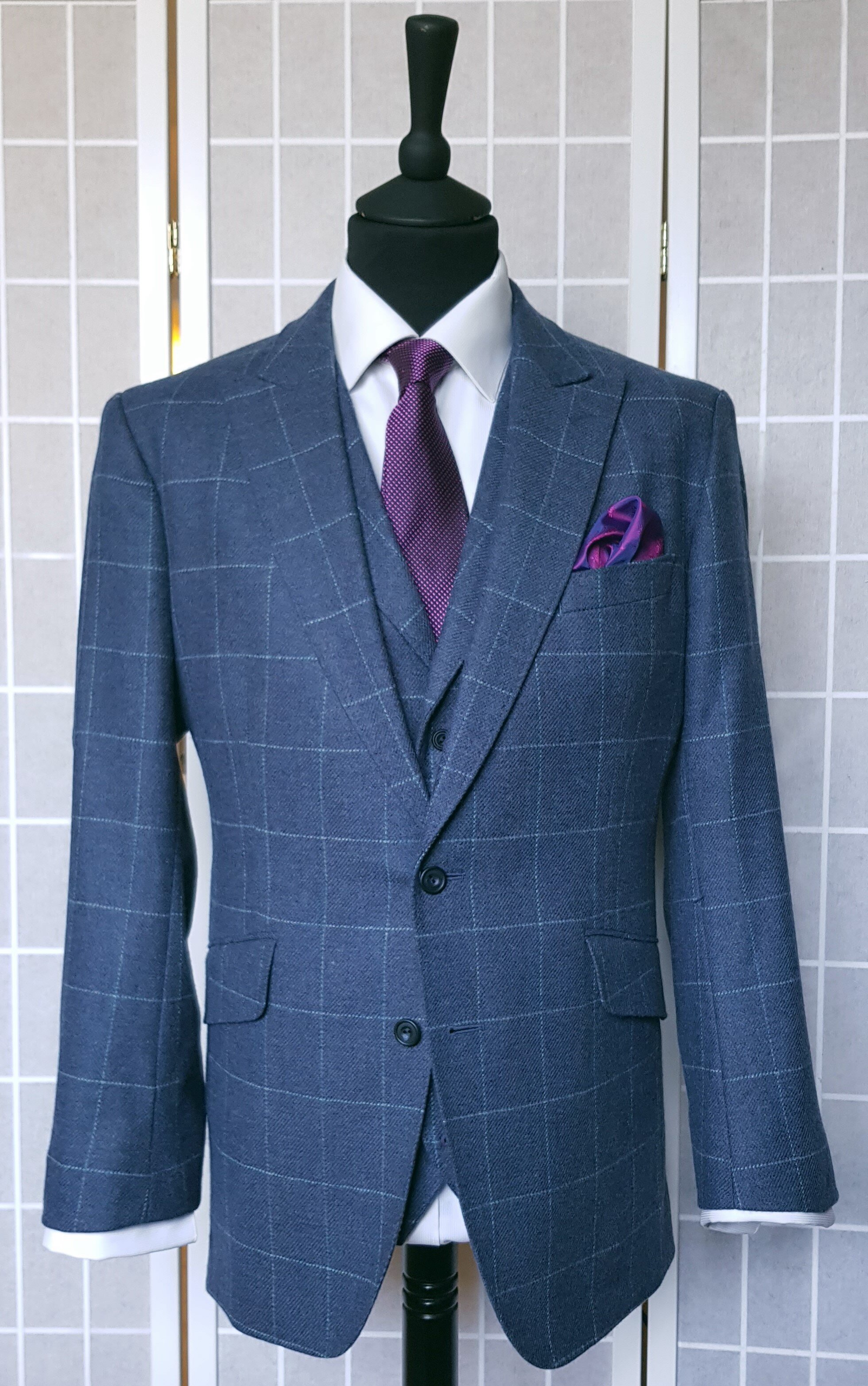 3 Piece suit in Blue Check Tweed (10).jpg