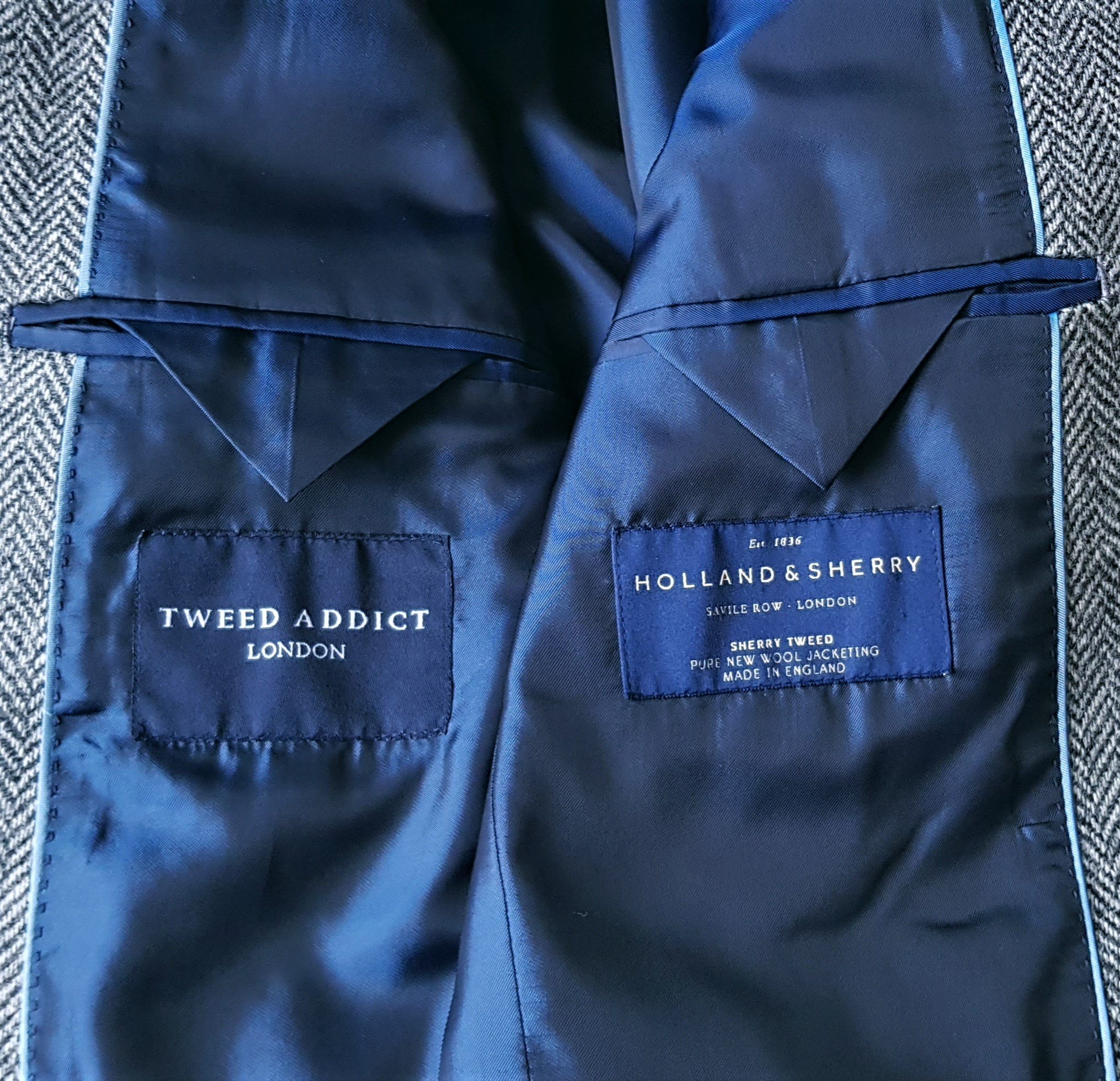 Bespoke Jacket in Holland & Sherry Herringbone Tweed — TWEED ADDICT