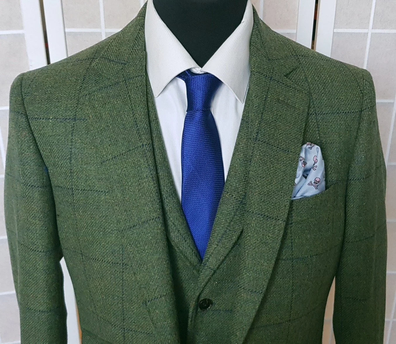 Jacket and Waistcoat in Lovat Mill Kirkton Tweed