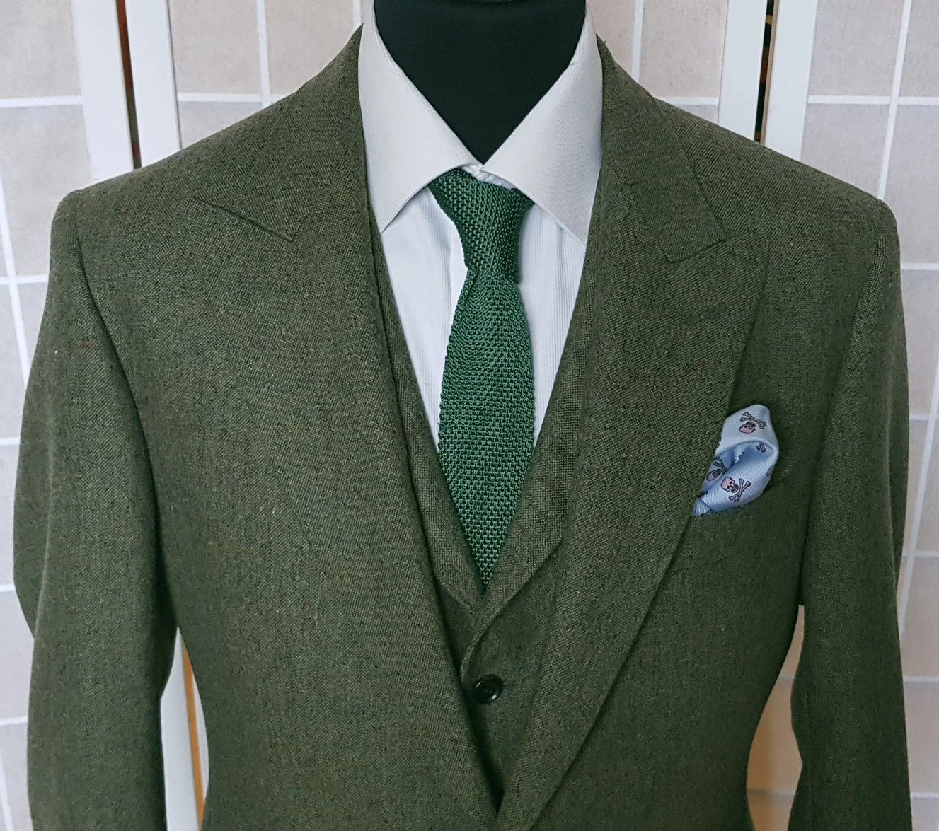 3 Piece Suit in Porter &amp; Harding Thornproof Tweed