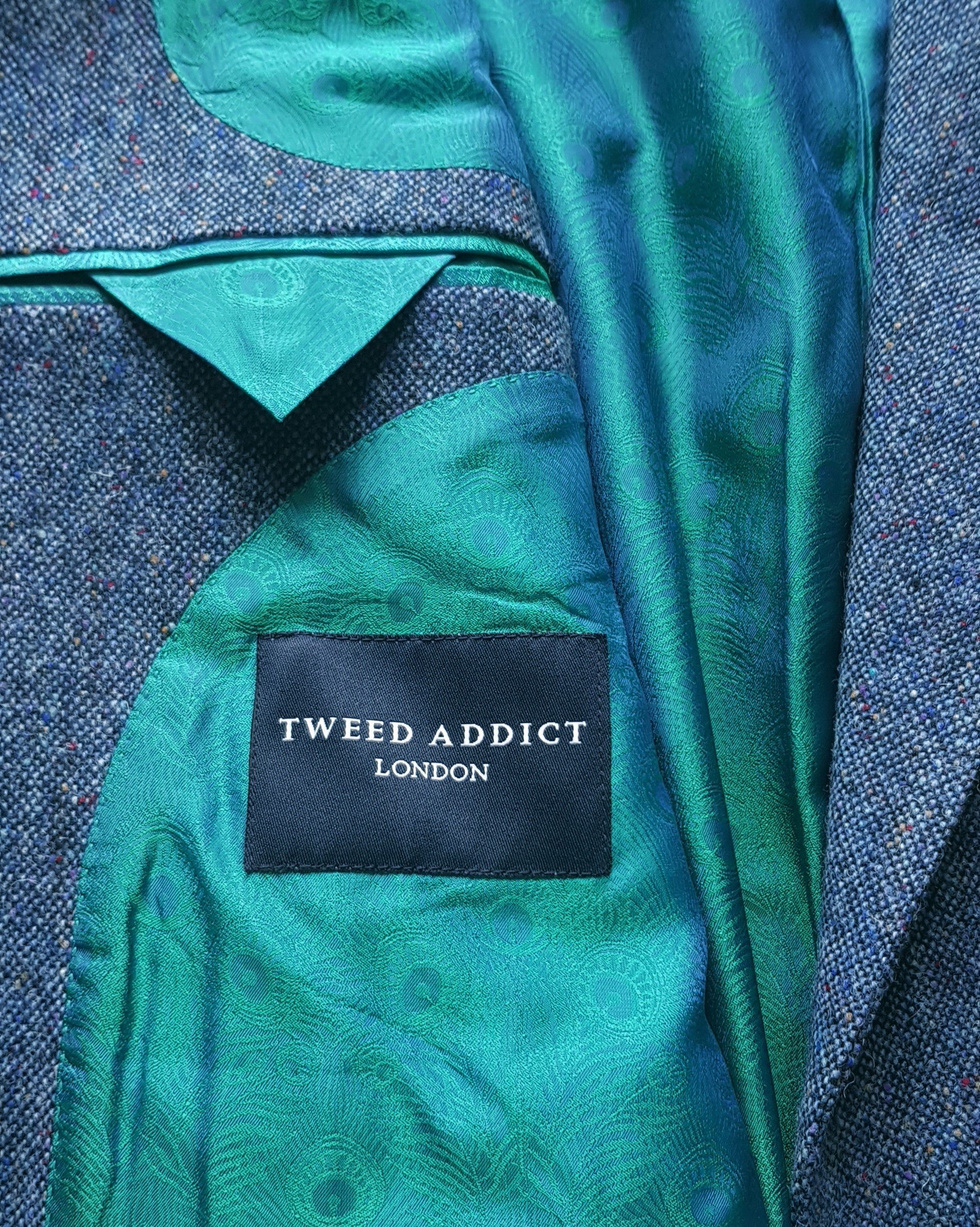 3 Piece Suit in Blue Donegal Tweed — TWEED ADDICT