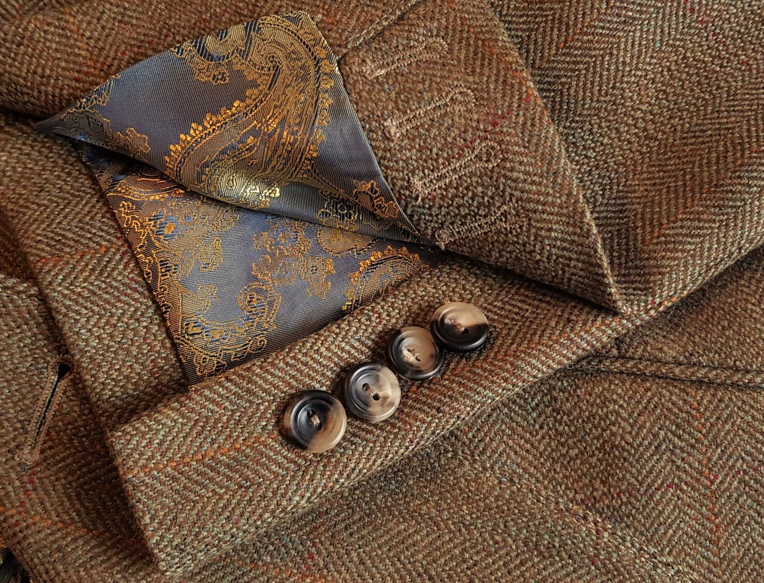 Three Piece Suit in Lovat Mill Teviot Tweed — TWEED ADDICT