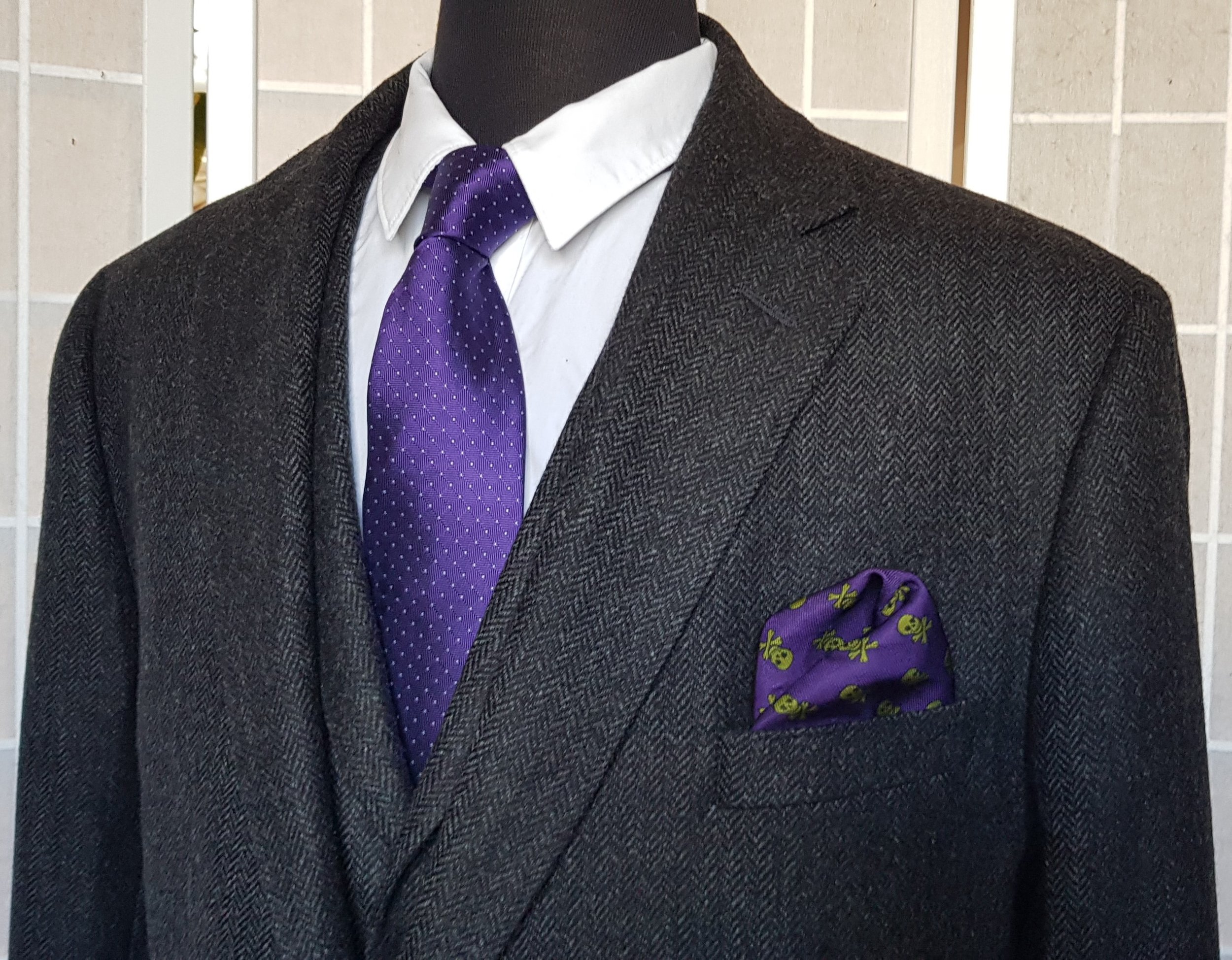 3 Piece Suit in Charcoal Herringbone Lambswool Tweed — TWEED ADDICT