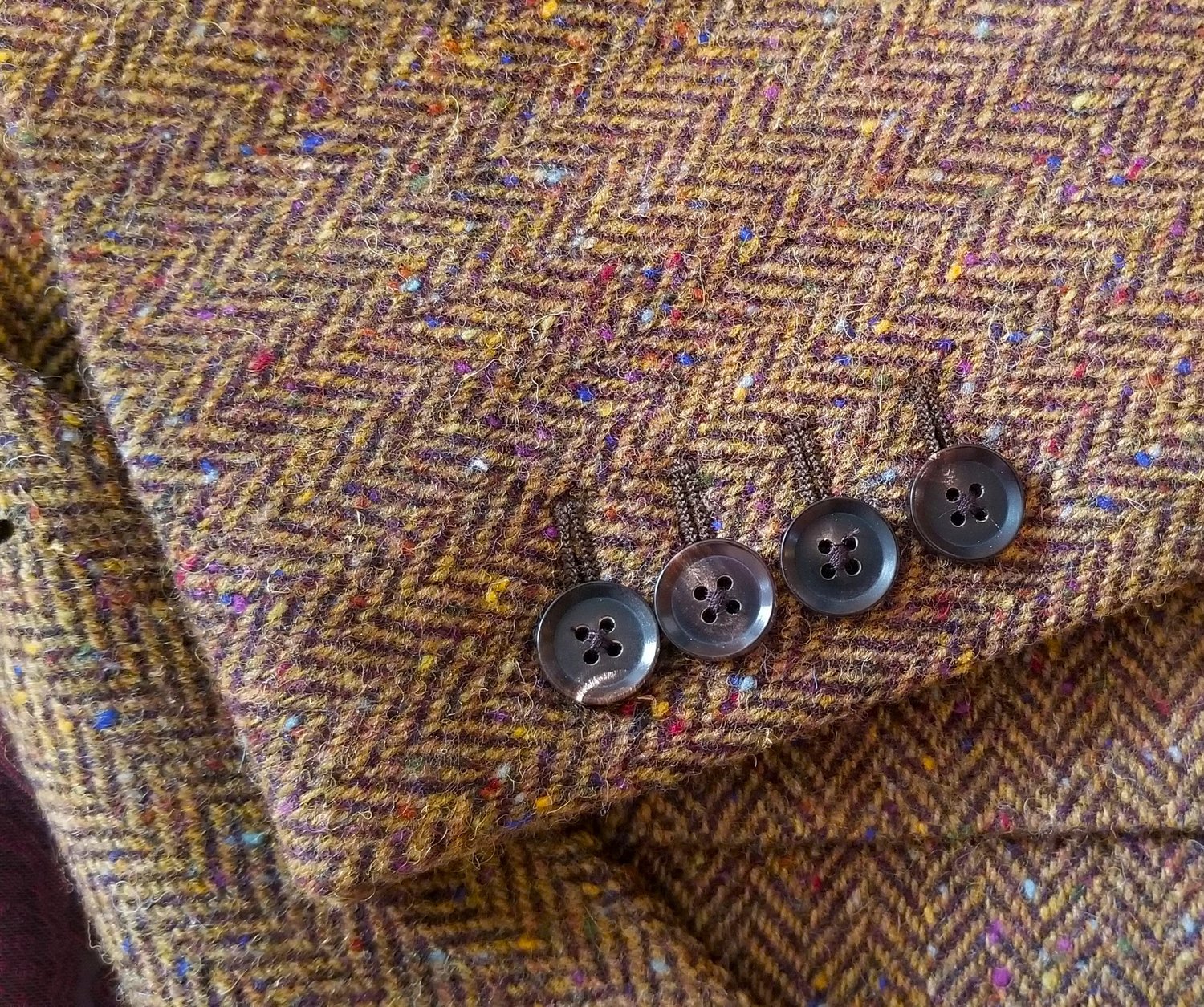 3 Piece Suit in Brown Herringbone Donegal Tweed by Magee — TWEED ADDICT