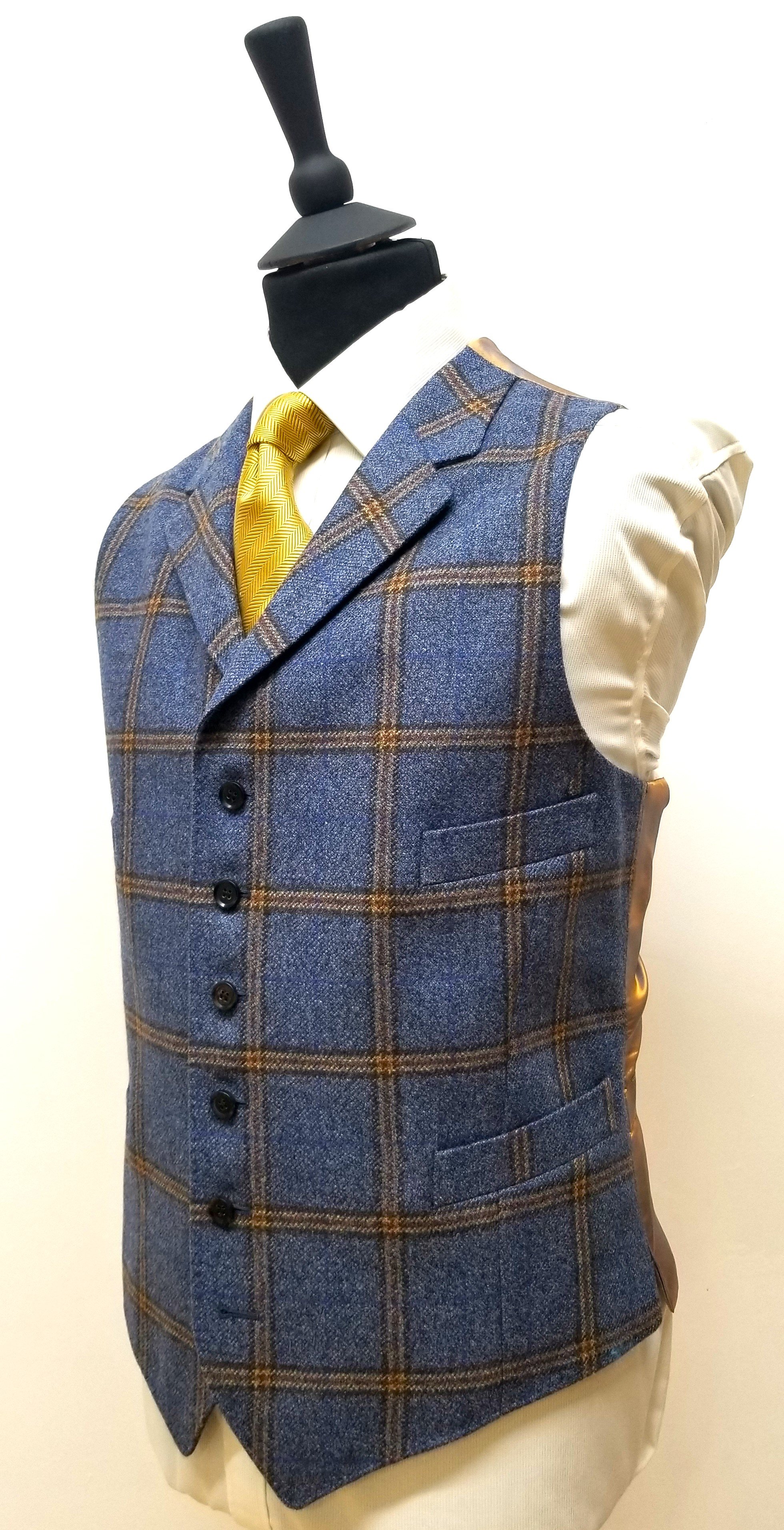 3 Piece suit in blue check tweed (3).jpg