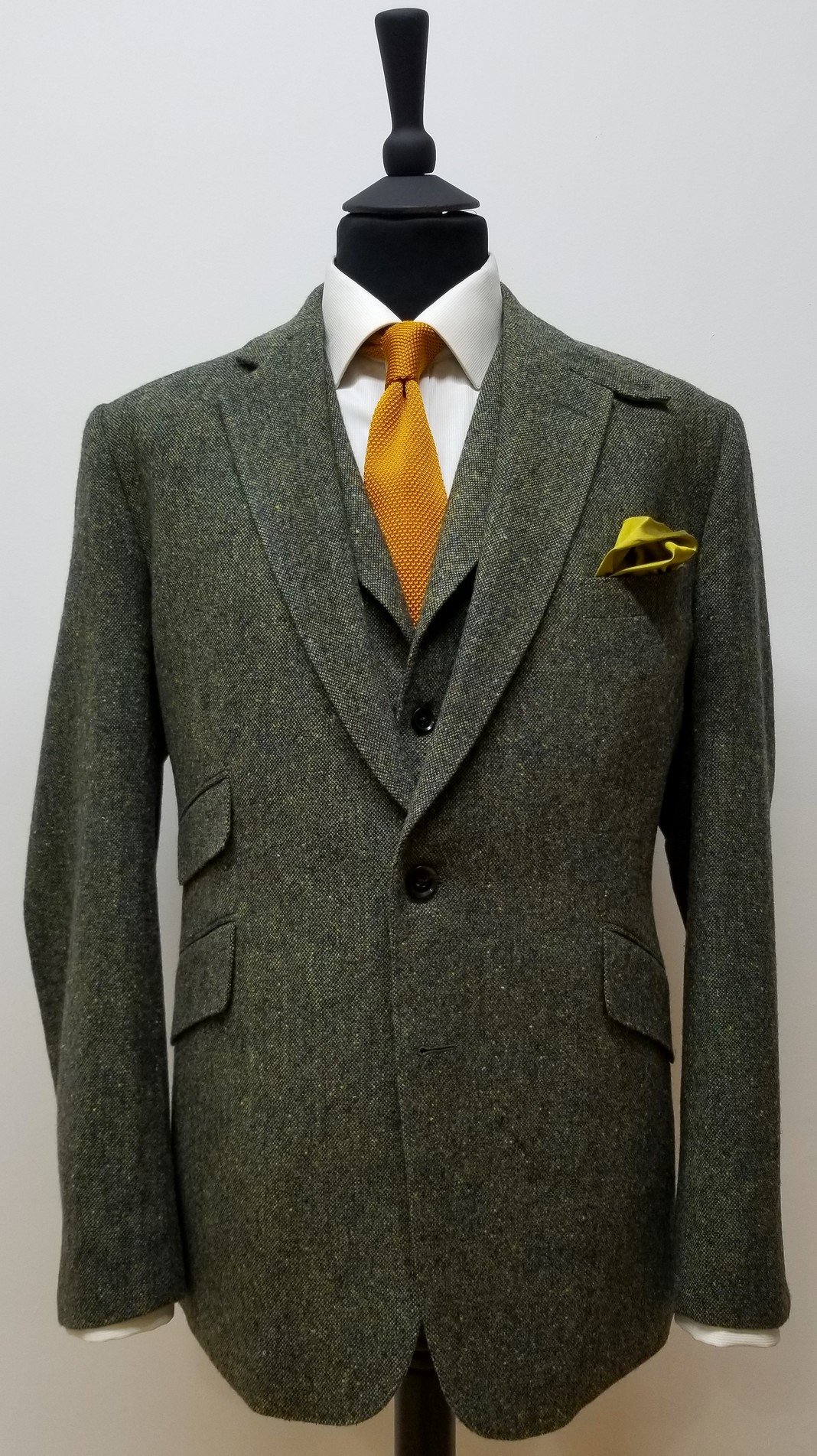 Green Donegal Tweed Jacket and Waistcoat (2).jpg