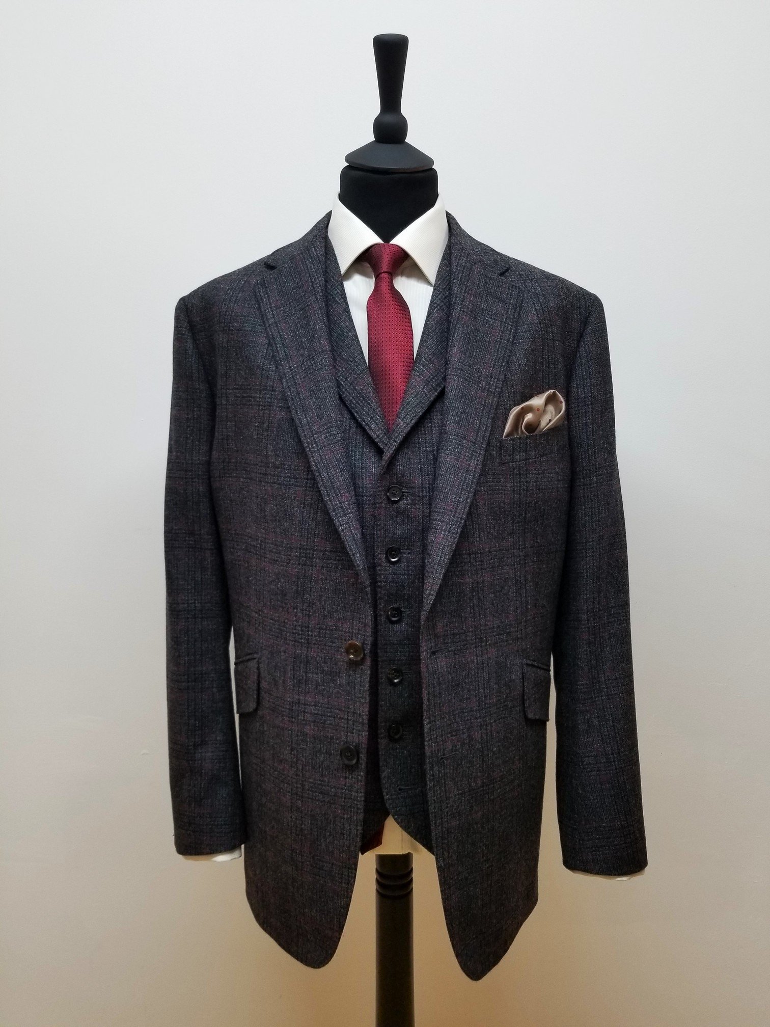 3 Piece Suit in Porter and Harding Lonedin Tweed — TWEED ADDICT
