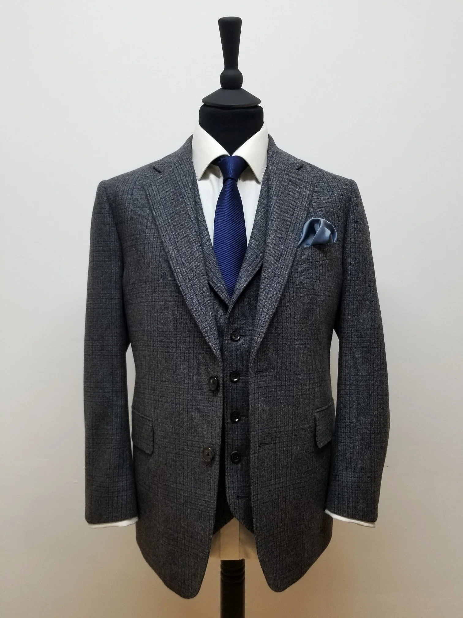 3 Piece Suit in Porter and Harding Lonedin Cloth — TWEED ADDICT