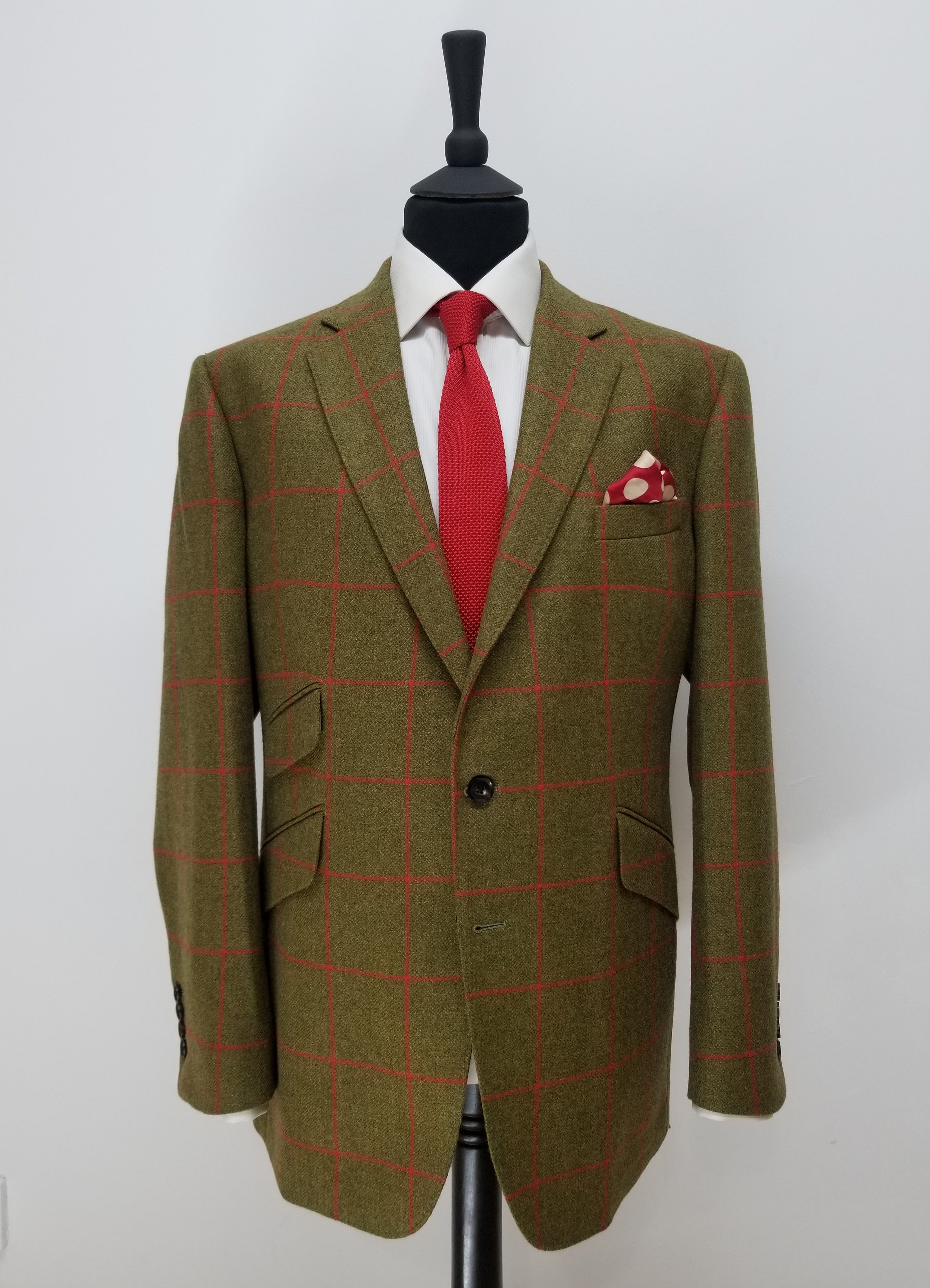 Bold Red and Green check tweed jacket (2).jpg