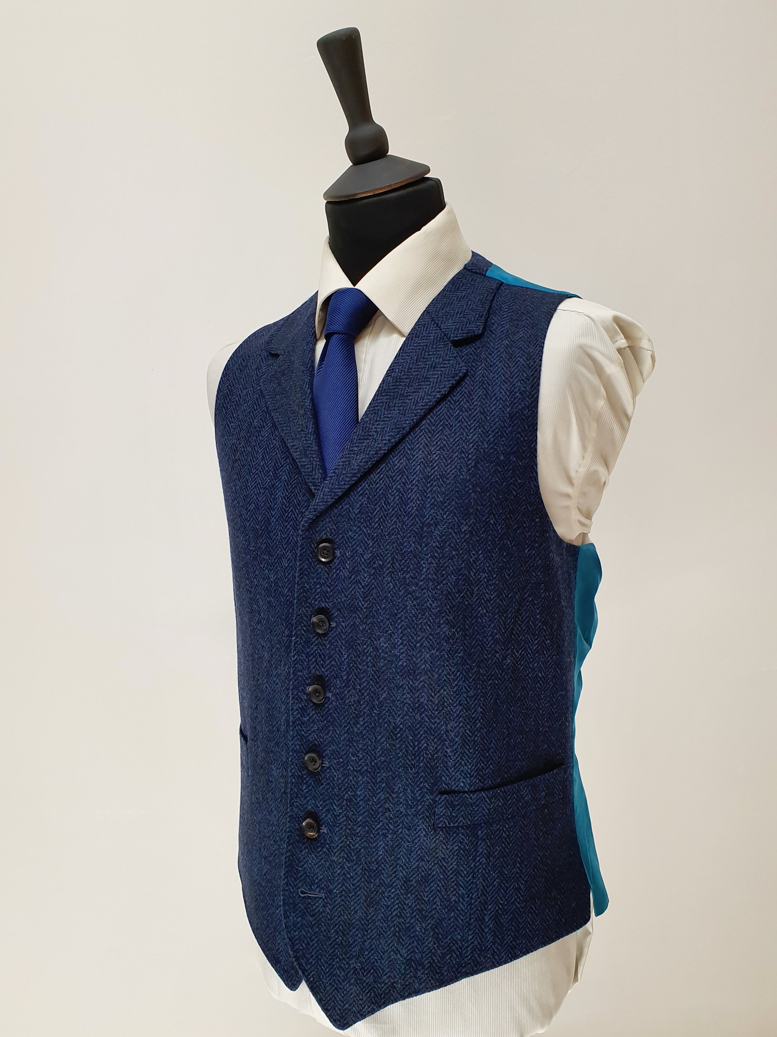 3 Piece Suit in Holland and Sherry Blue Herringbone Tweed (3).jpg