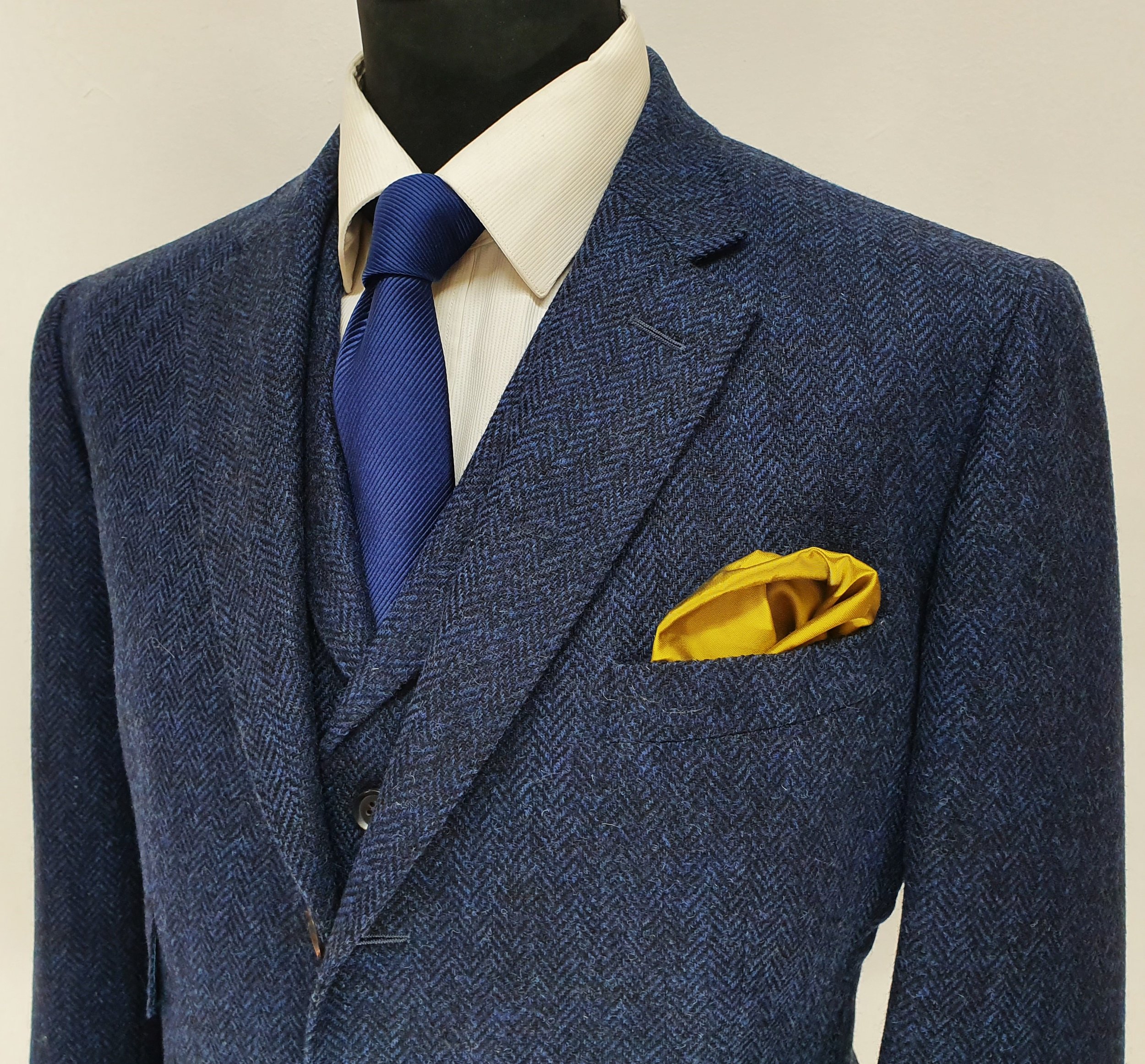 3 Piece Suit in Holland and Sherry Blue Herringbone Tweed (8).jpg