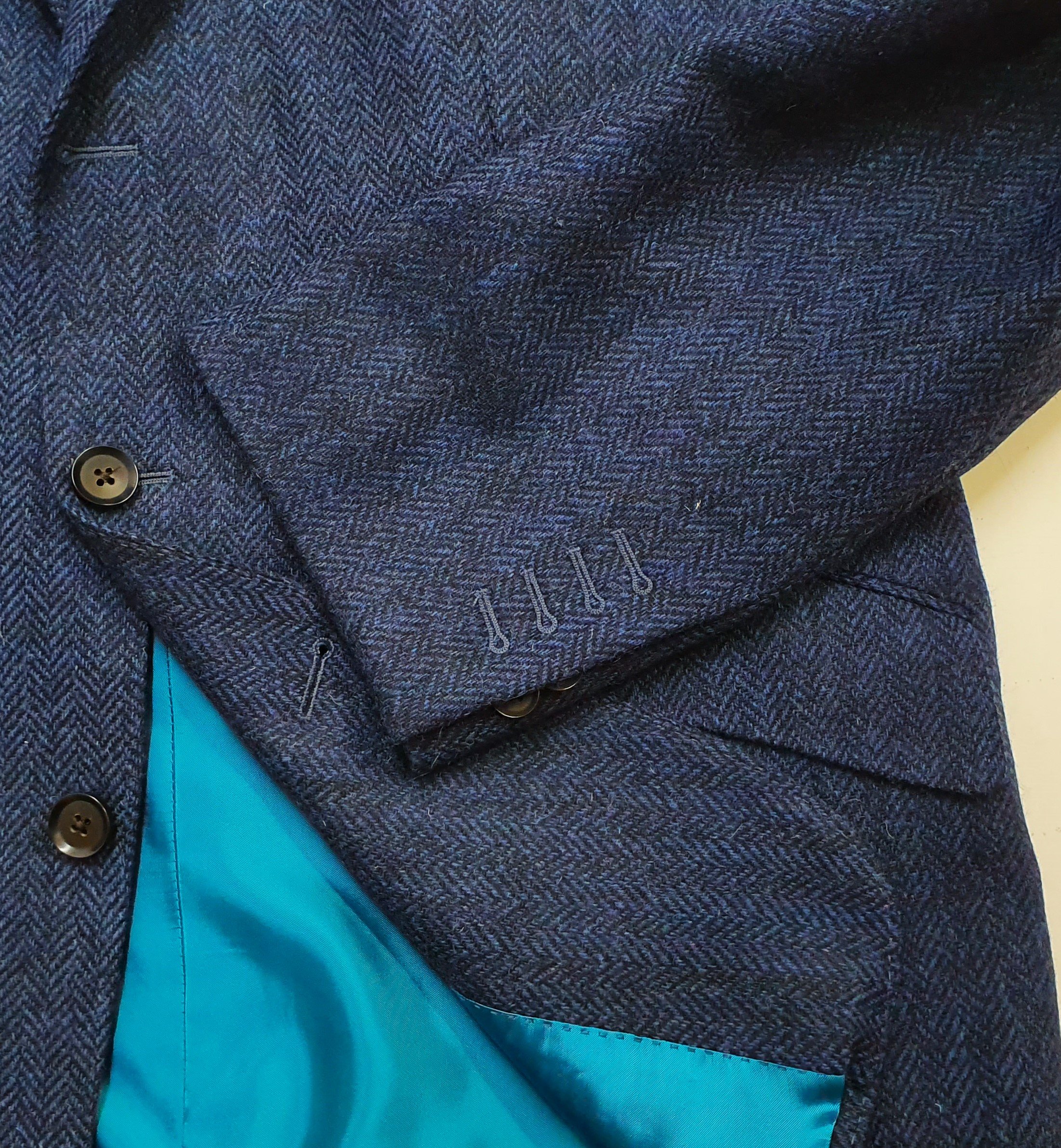 3 Piece Suit in Holland and Sherry Blue Herringbone Tweed (12).jpg