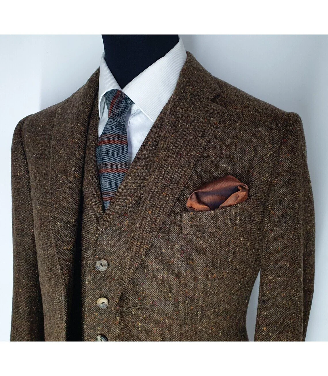 3 piece suit in Magee Brown Donegal Tweed (1).jpg