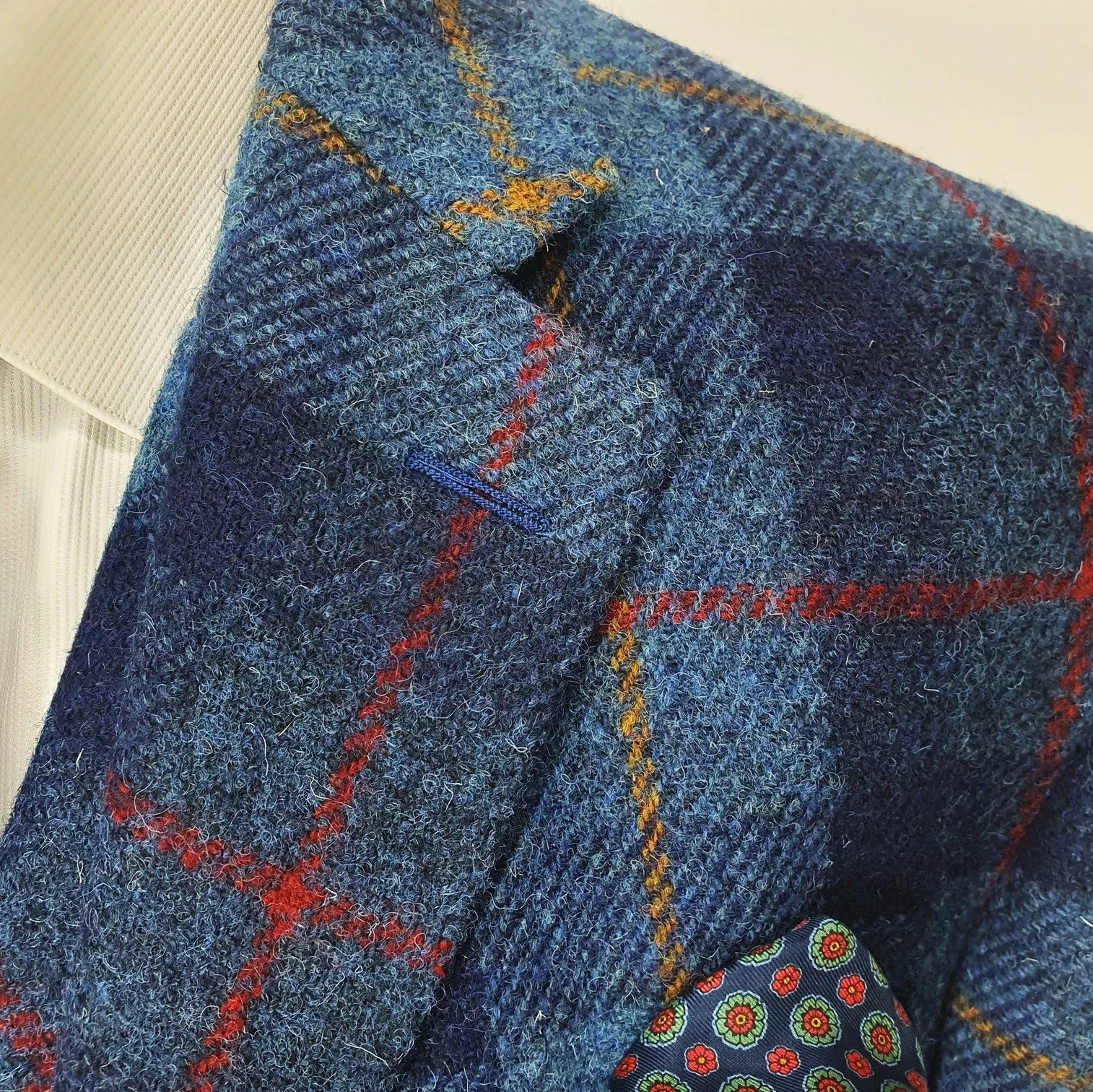 Jacket and Waistcoat in Blue Check Harris Tweed (7).jpg