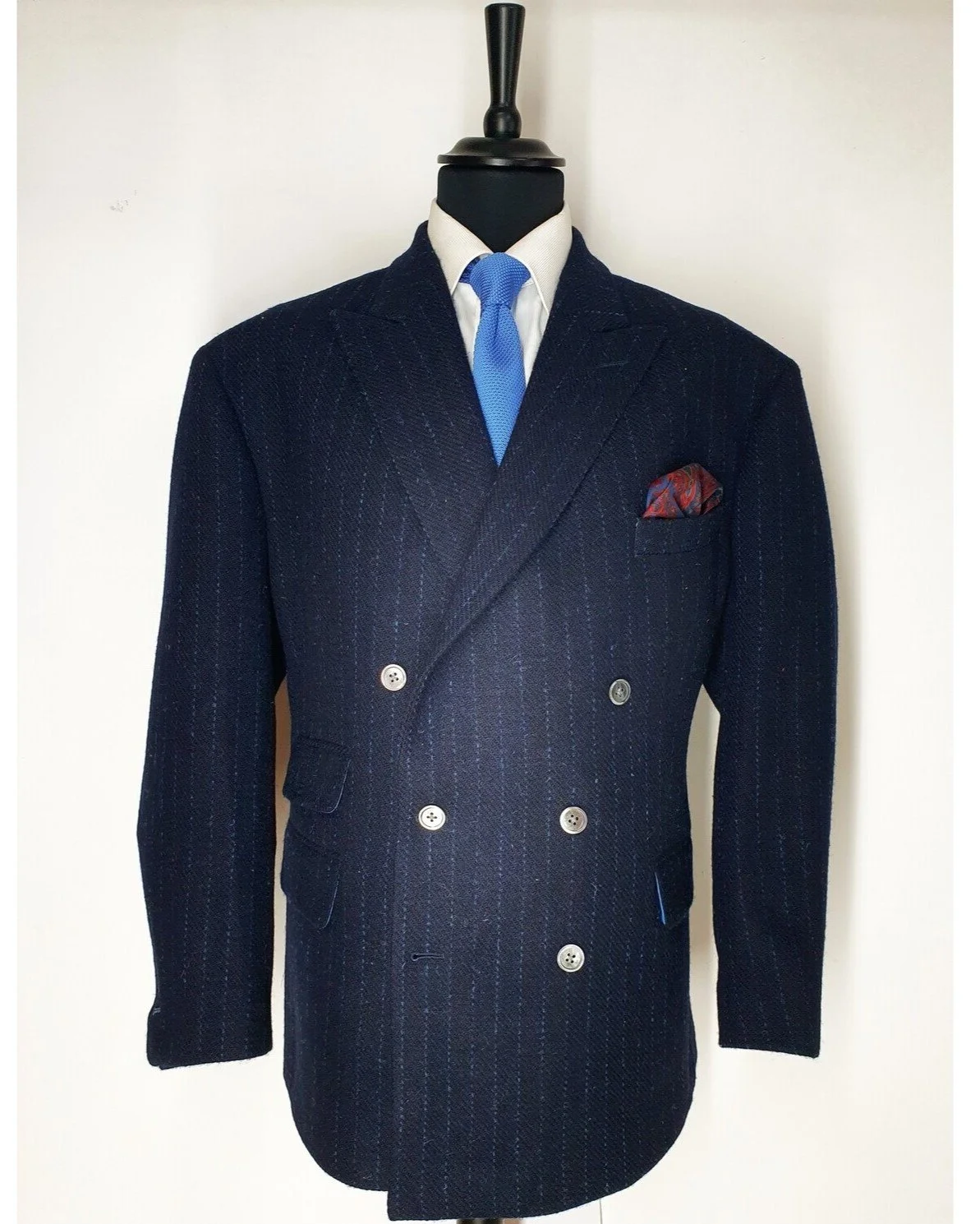 Double Breasted Pinstripe Harris Tweed Suit (2).jpg