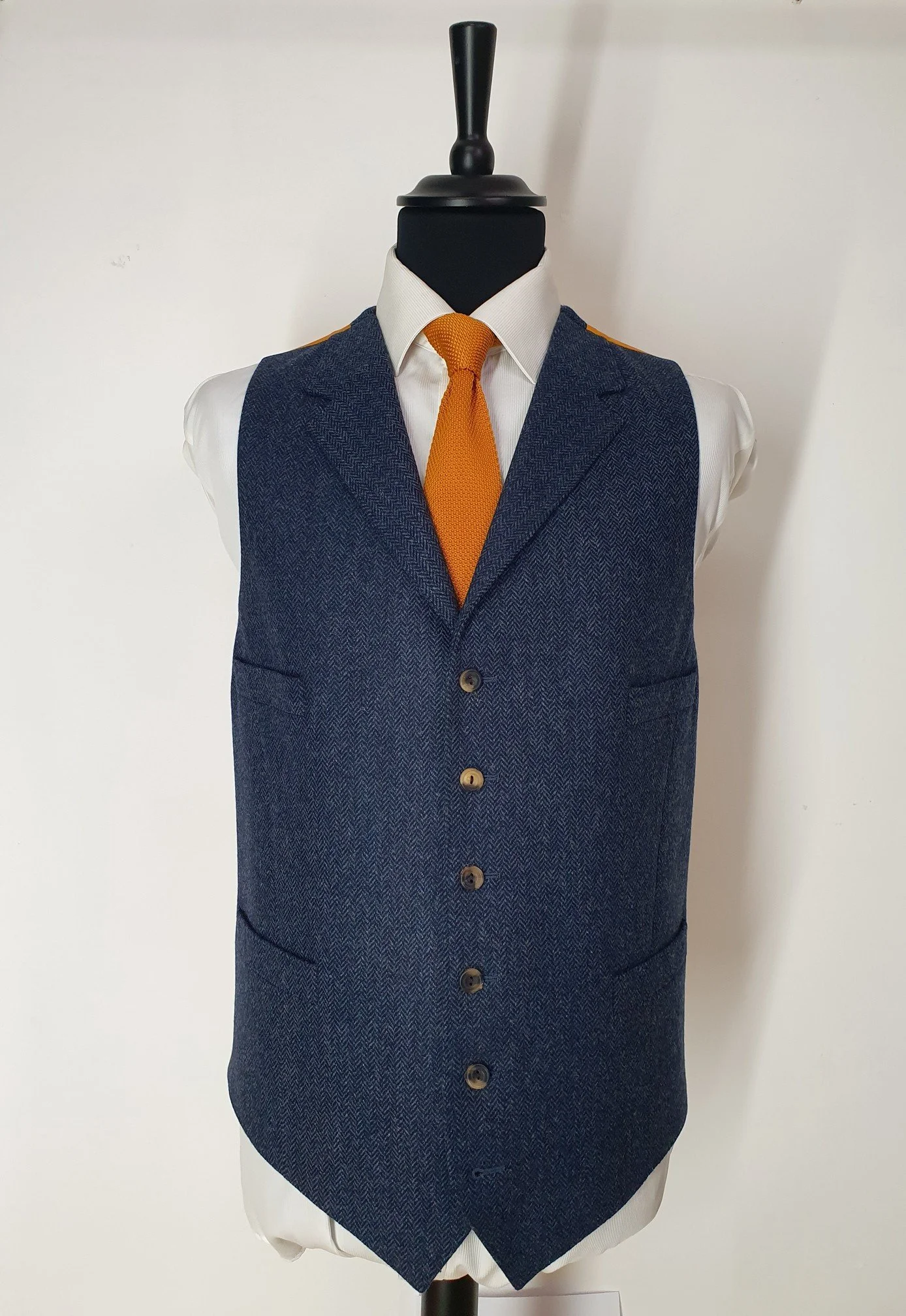 3 Piece Suit in Blue Herringbone Lambswool Tweed (1).jpg