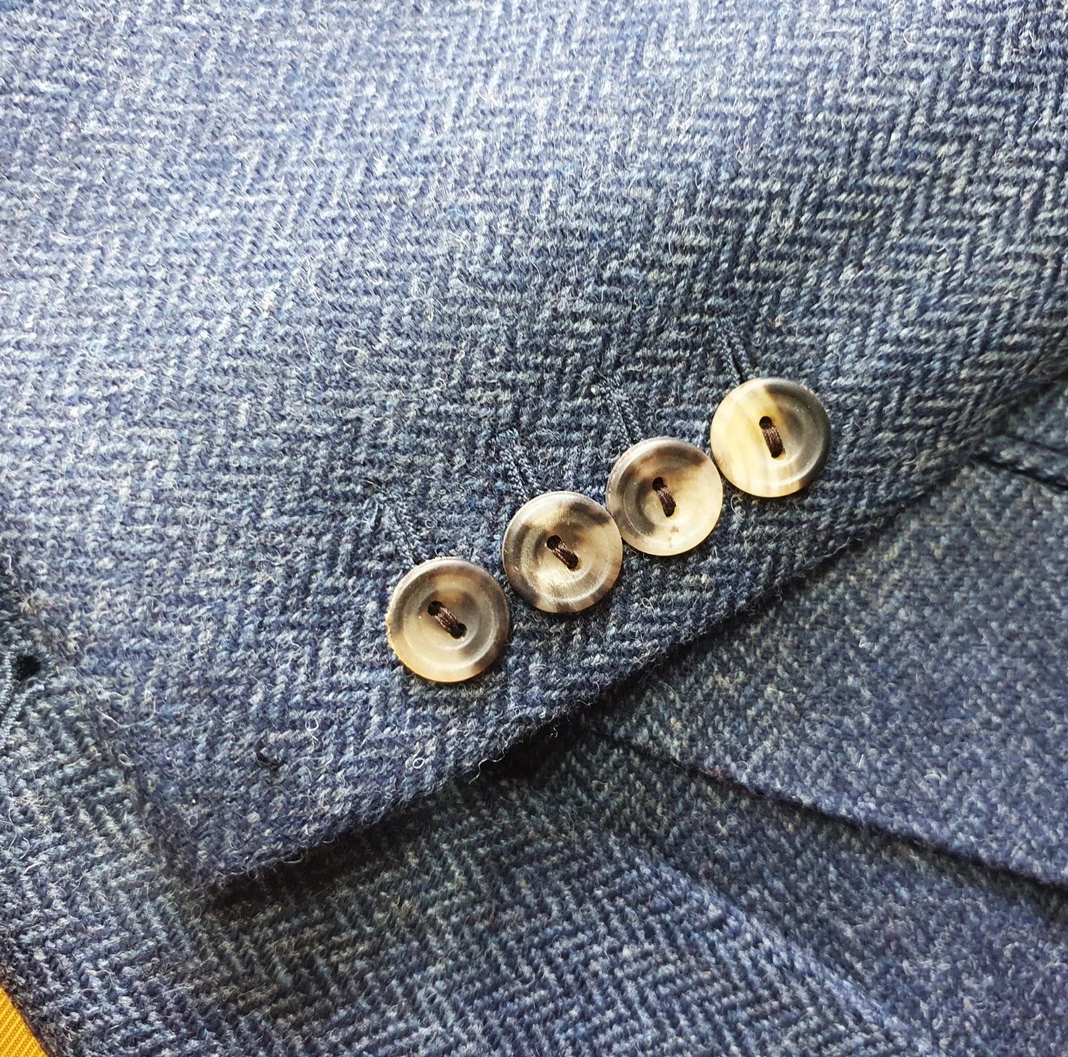 3 Piece Suit in Blue Herringbone Lambswool Tweed (11).jpg