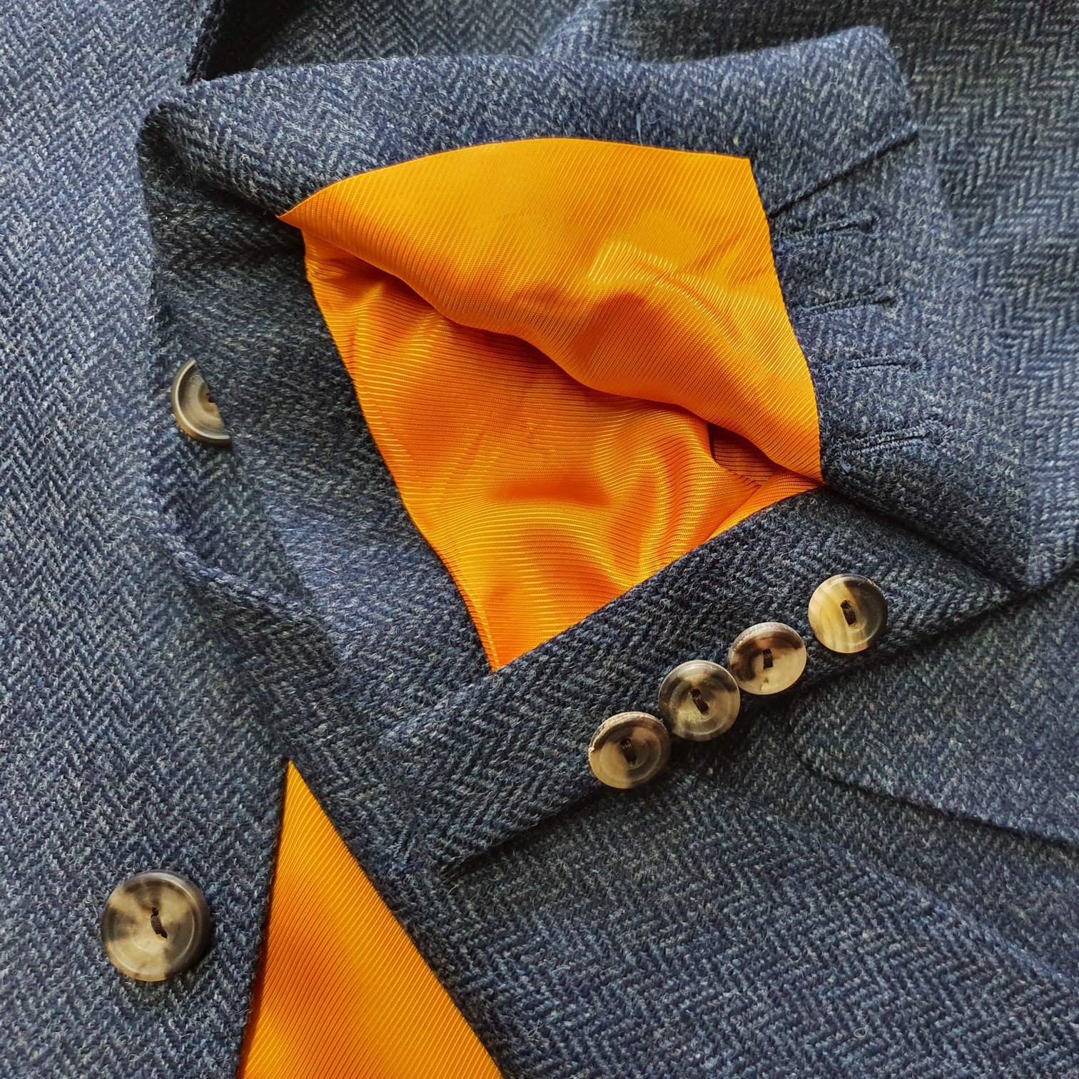 3 Piece Suit in Blue Herringbone Lambswool Tweed (12).jpg