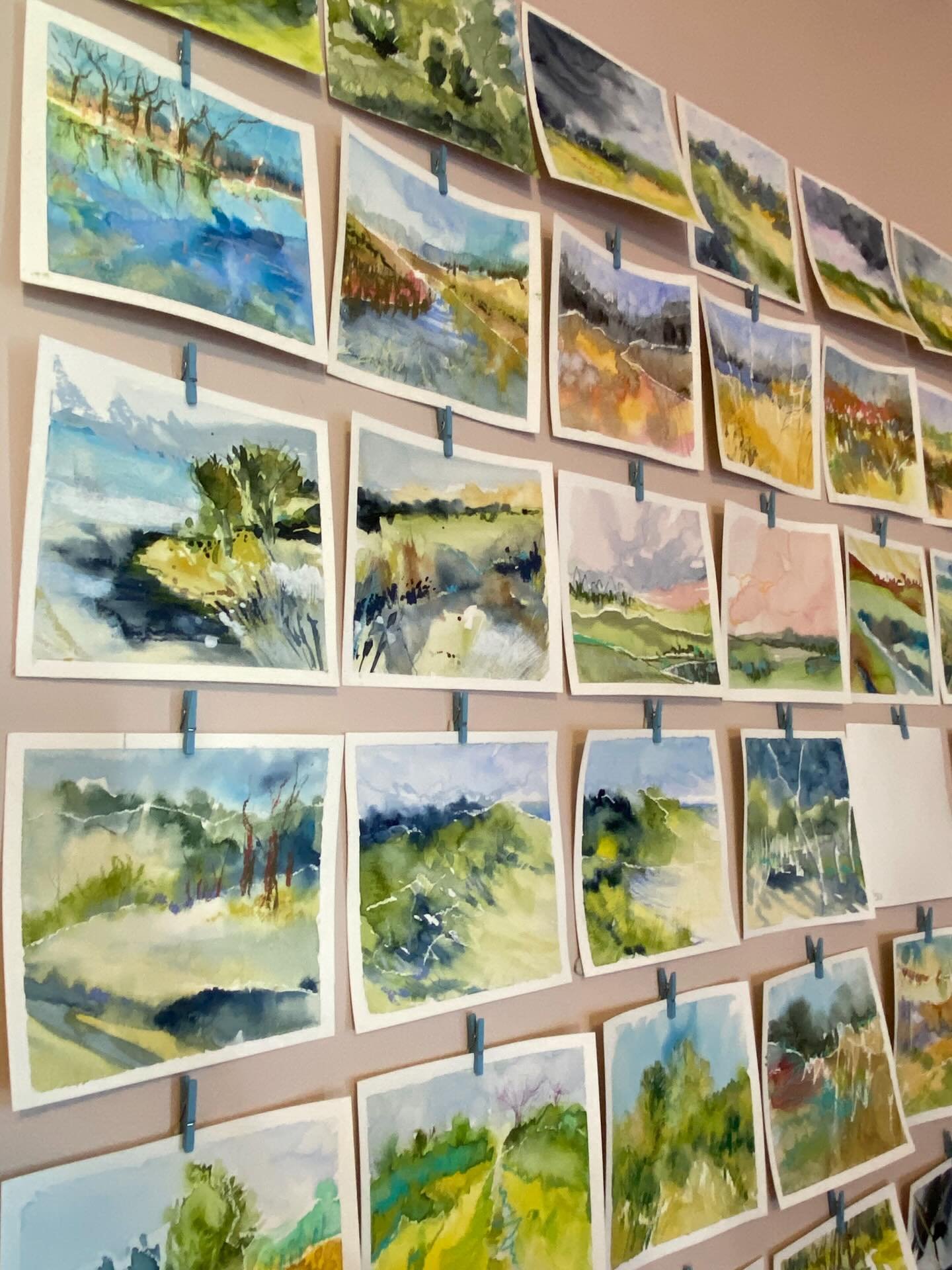 There are 50 of these minis, I&rsquo;m calling this series Secret Places. The goal was to pull out the beauty in these spaces that no one sees and pause in the moment yo enjoy the view. 

These are whimsical and colorful little beauties for your wall