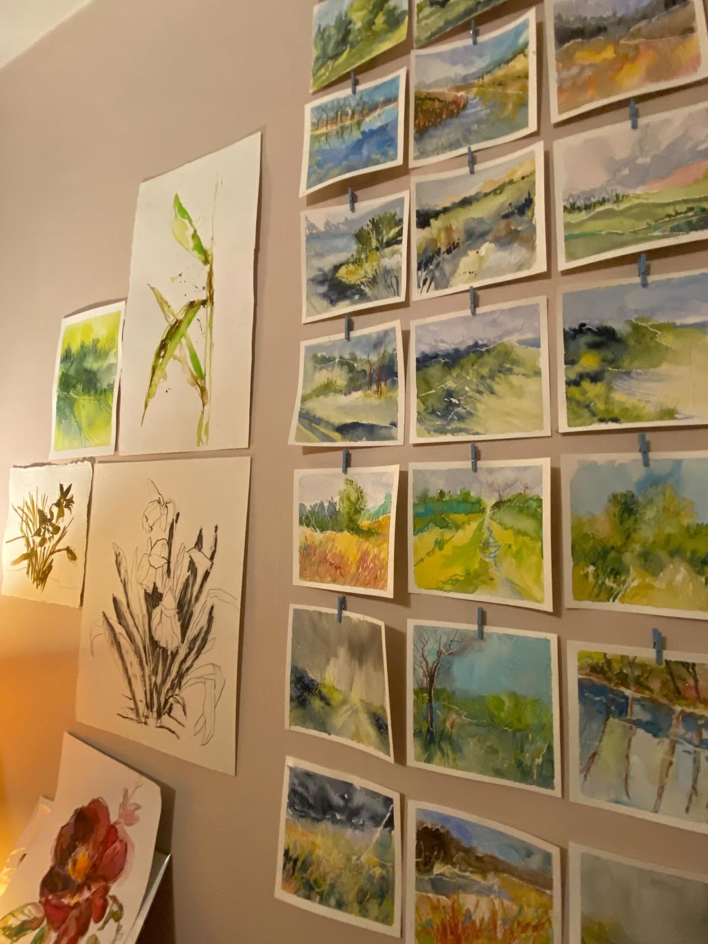 Peace. Joy. Calm. Excitement.
Secret Places / June 13
50 mini paintings based on places and spaces I&rsquo;ve visited will be available, link in bio to join the list.