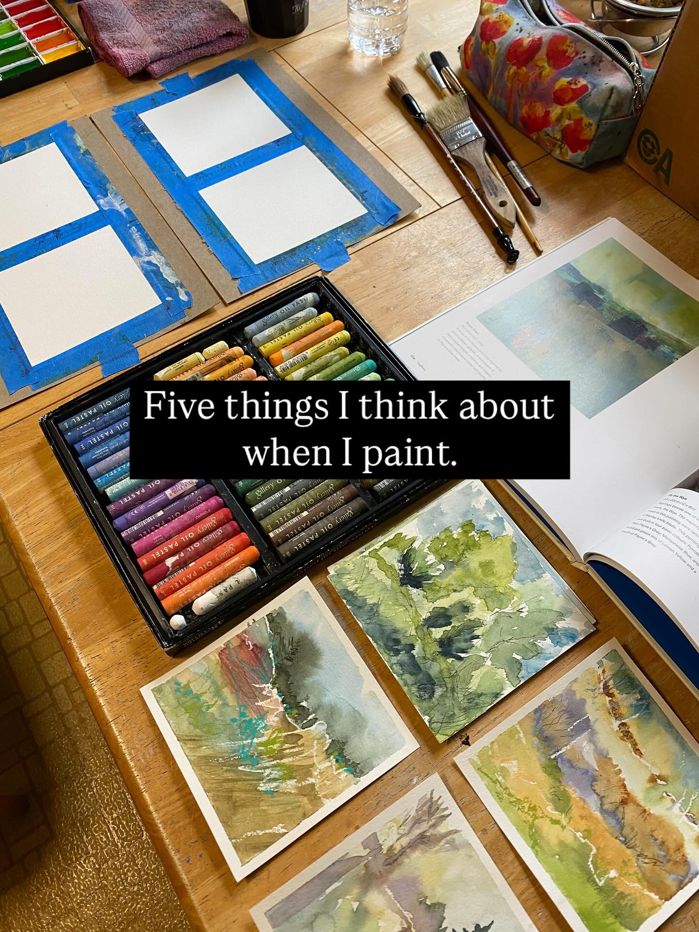 What I think about when I sit down to paint. Anyone else???🤨 also are emojis sooo yesterday? Asking for friend🤓
