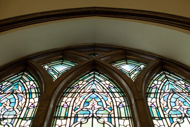 restored stain glass windows