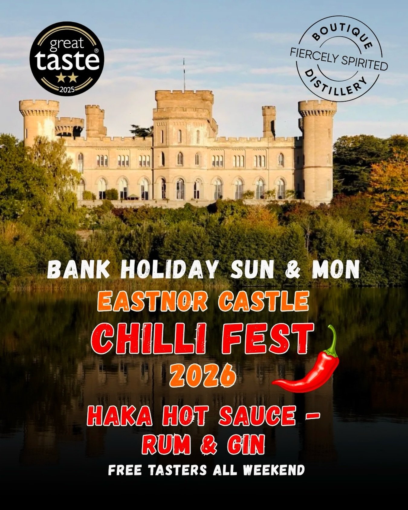 Huge batch of Haka TABLE Hot Sauce freshly made and bottled ahead of Eastnor Castles Chilli Fest 2026 this coming bank holiday Sunday &amp; Monday. 
Haka TABLE is an incredible sauce made with 4 varieties of chillies, the very same molasses we use to