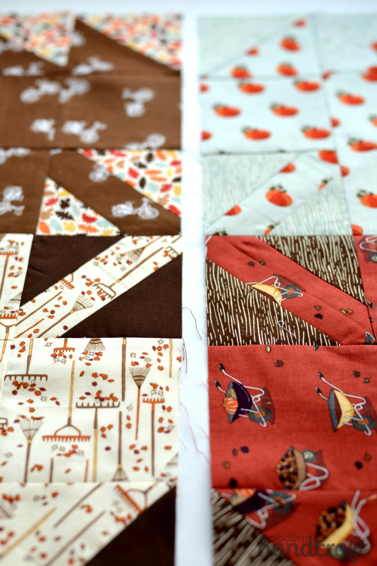 Modern Handcraft // Modern Maples Mini Quilt Tutorial