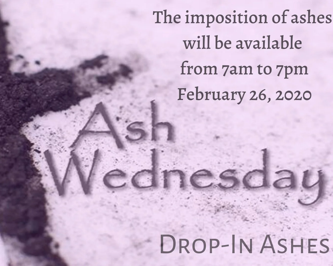 Ash Wednesday at MCC