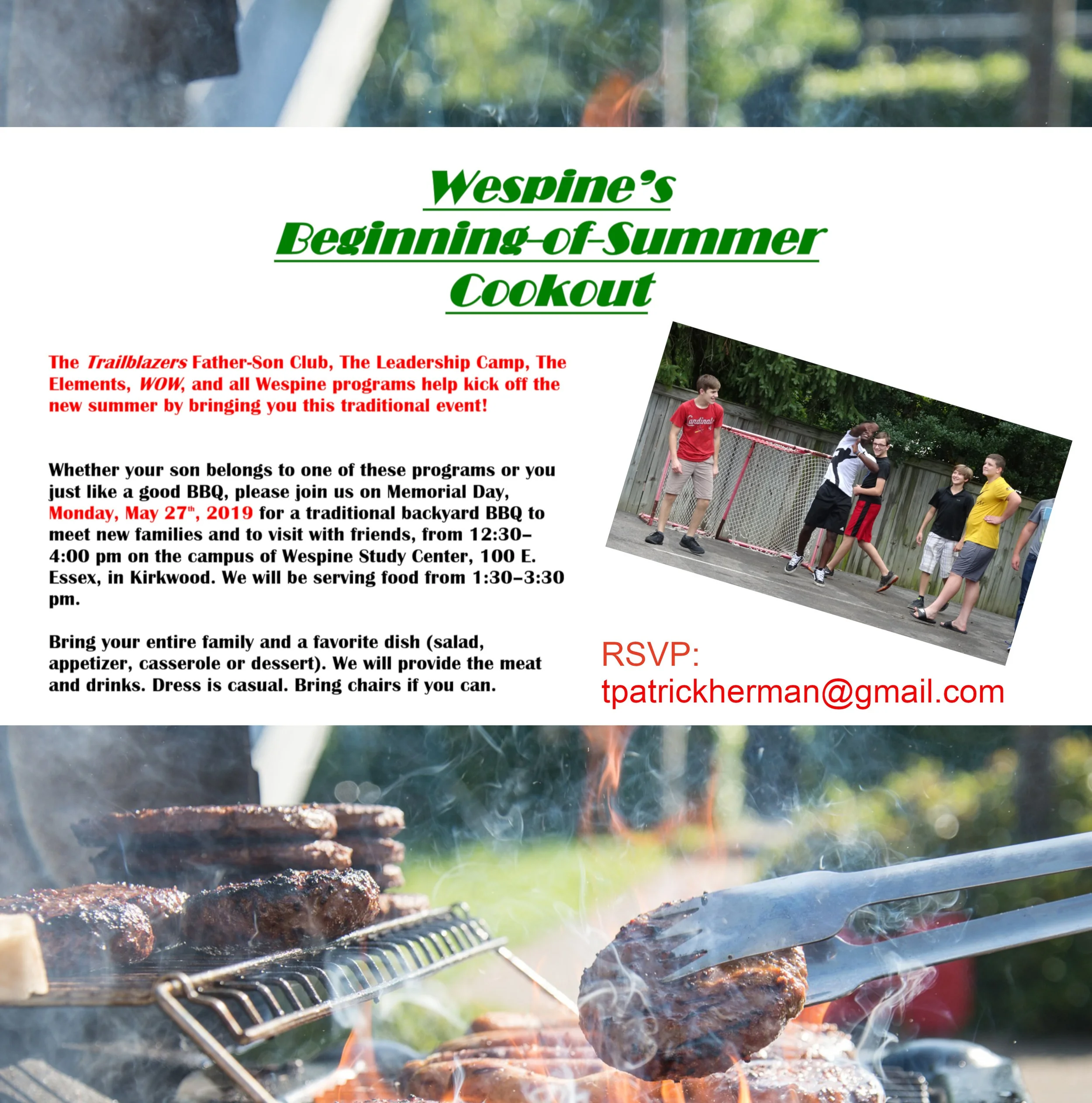 Beginning of the Summer Cookout