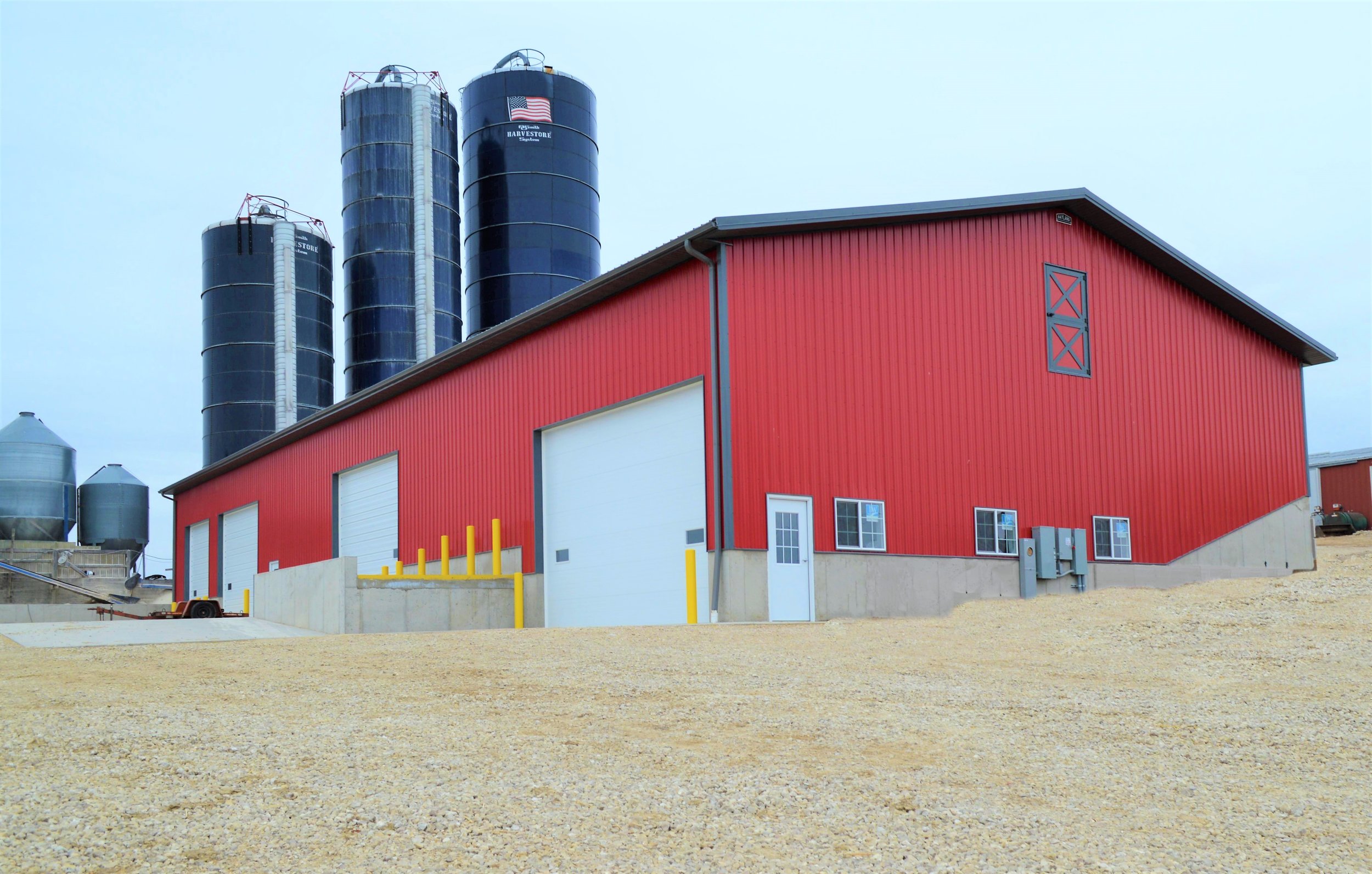 Redlin Dairy Farm Commodity Building Bayland Buildings, Inc