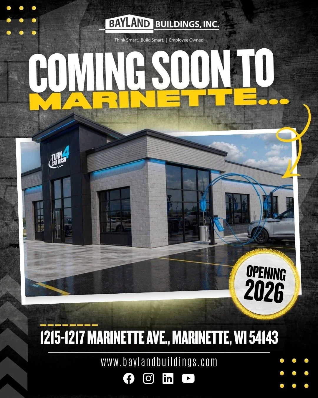Turn 4 Car Wash Announces New Location in Marinette, WI