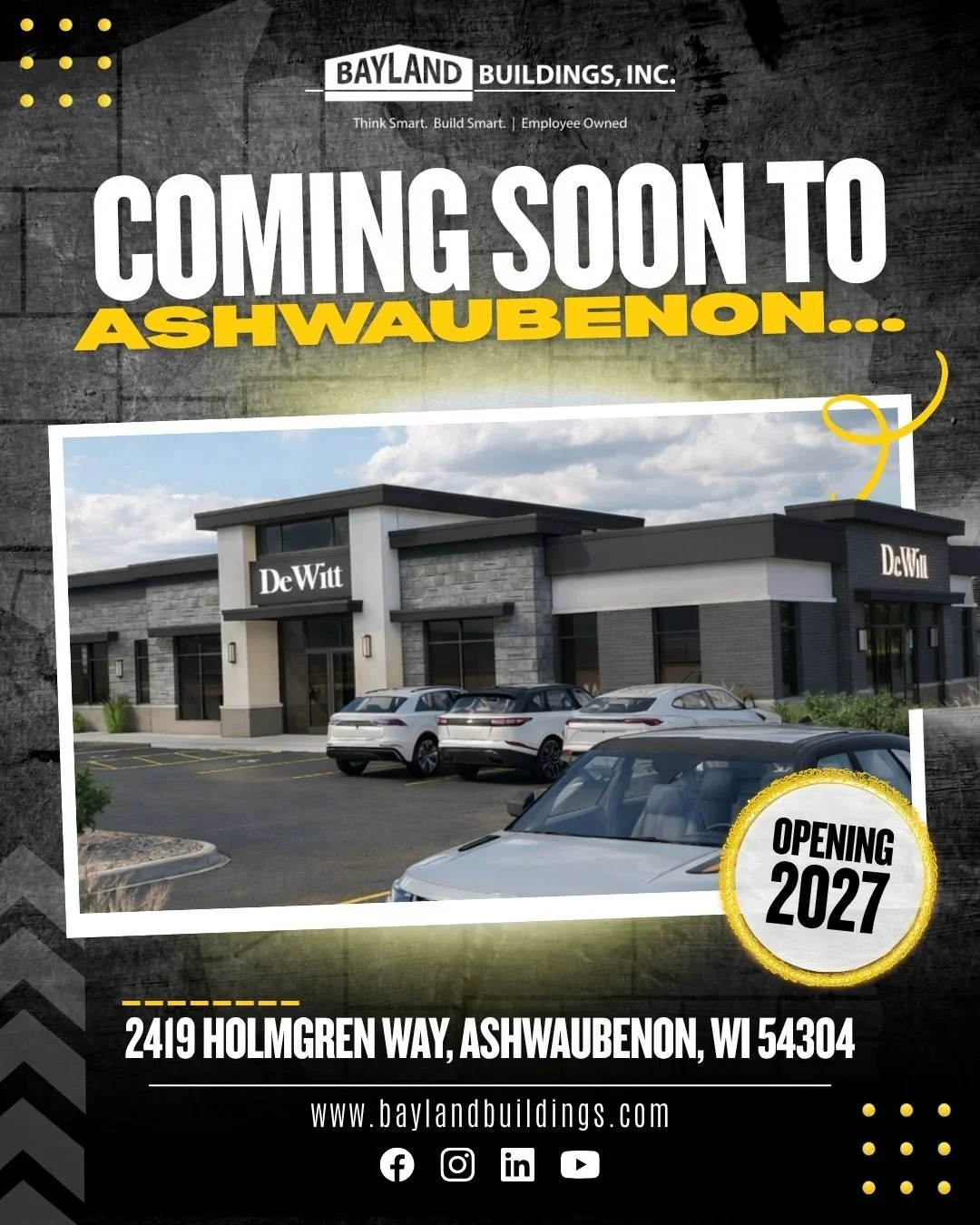 Bayland Buildings Announces New Project for DeWitt LLP in Ashwaubenon, WI