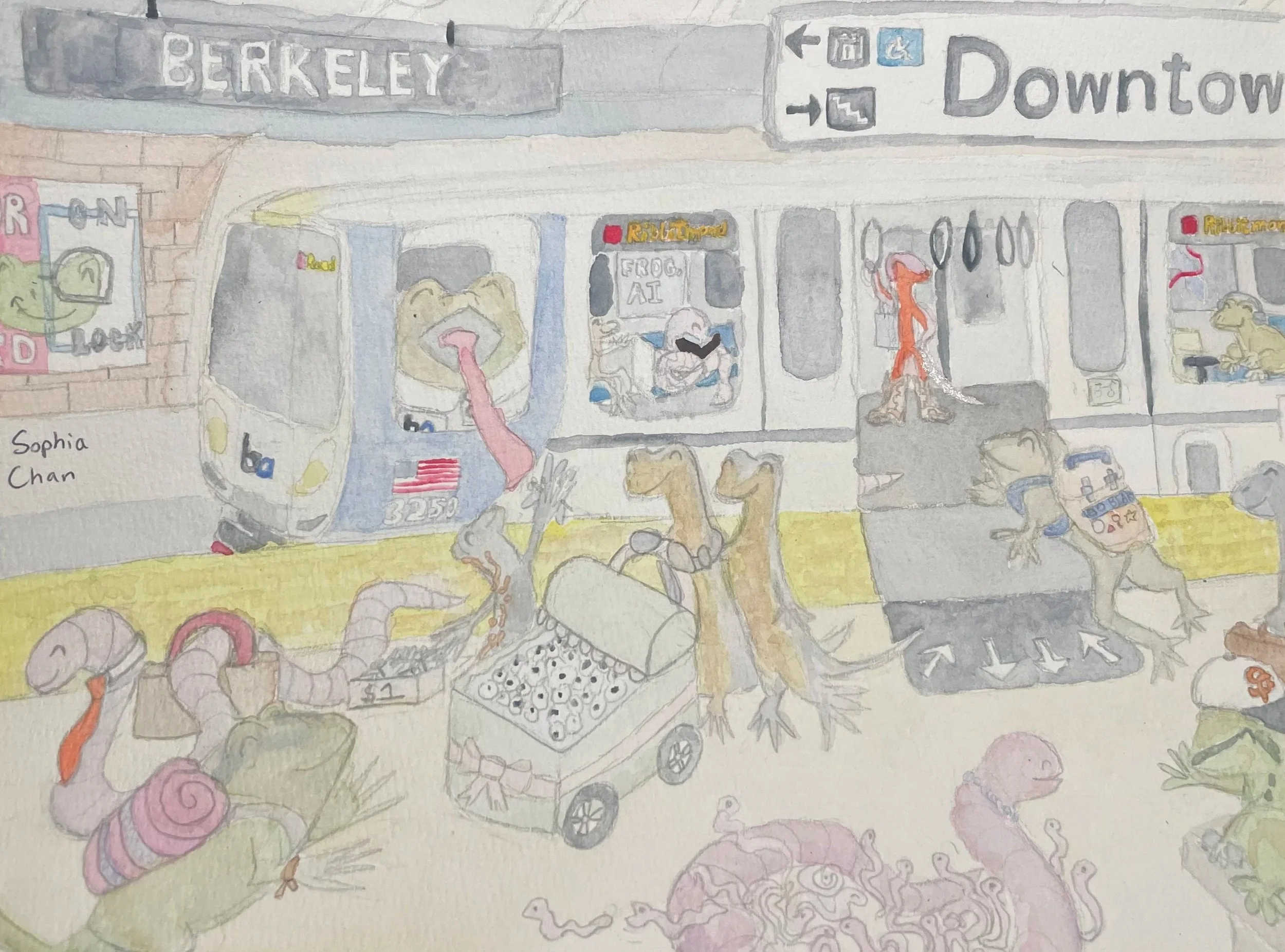 Bay Amphibian Rapid Transit (BART) by Sophia Chan