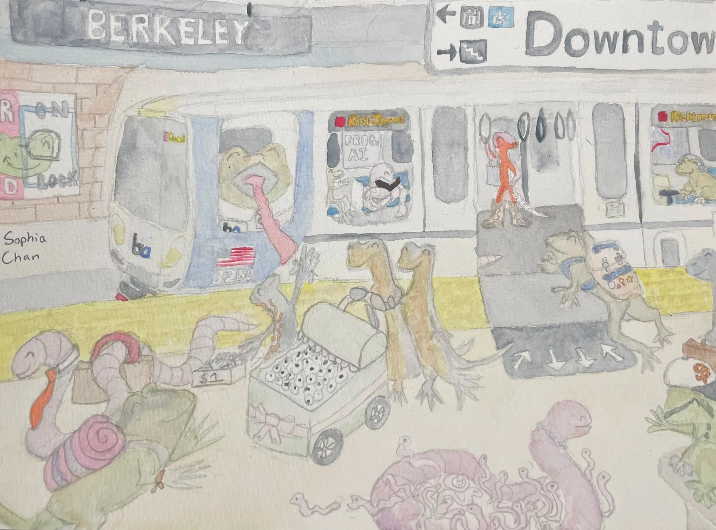 Bay Amphibian Rapid Transit (BART) by Sophia Chan